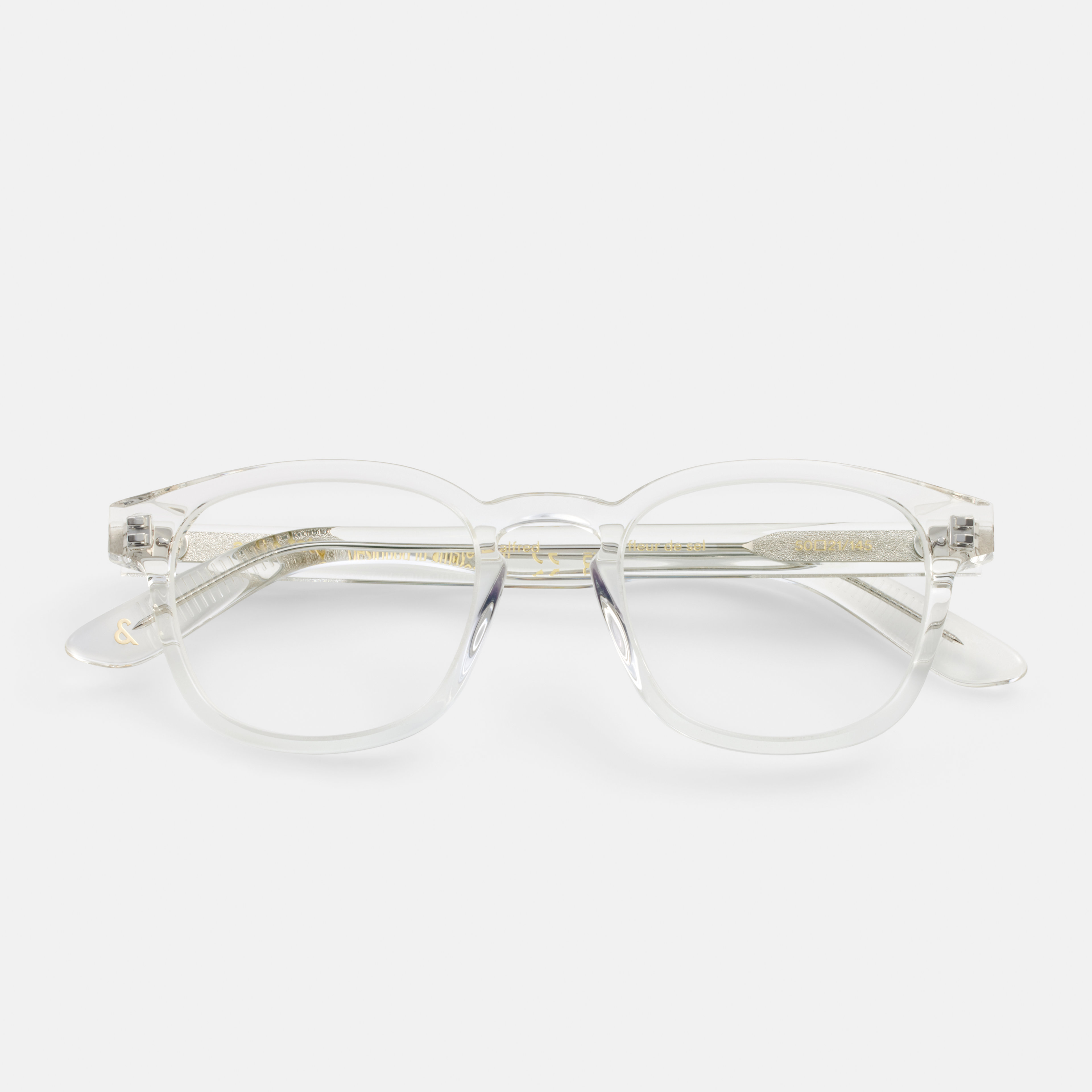 Ace & Tate Glasses | Square Acetate in Clear