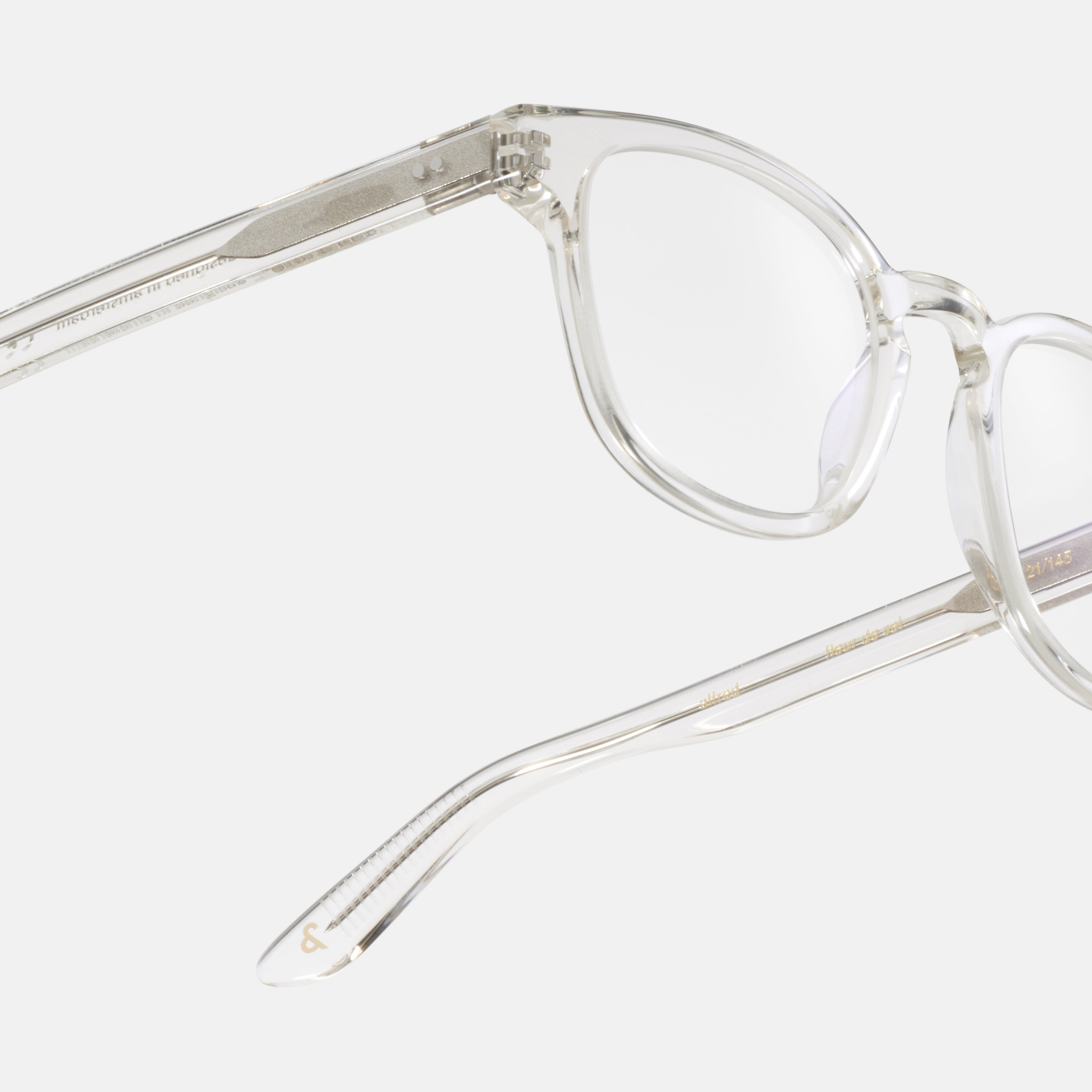 Ace & Tate Glasses | Square Acetate in Clear