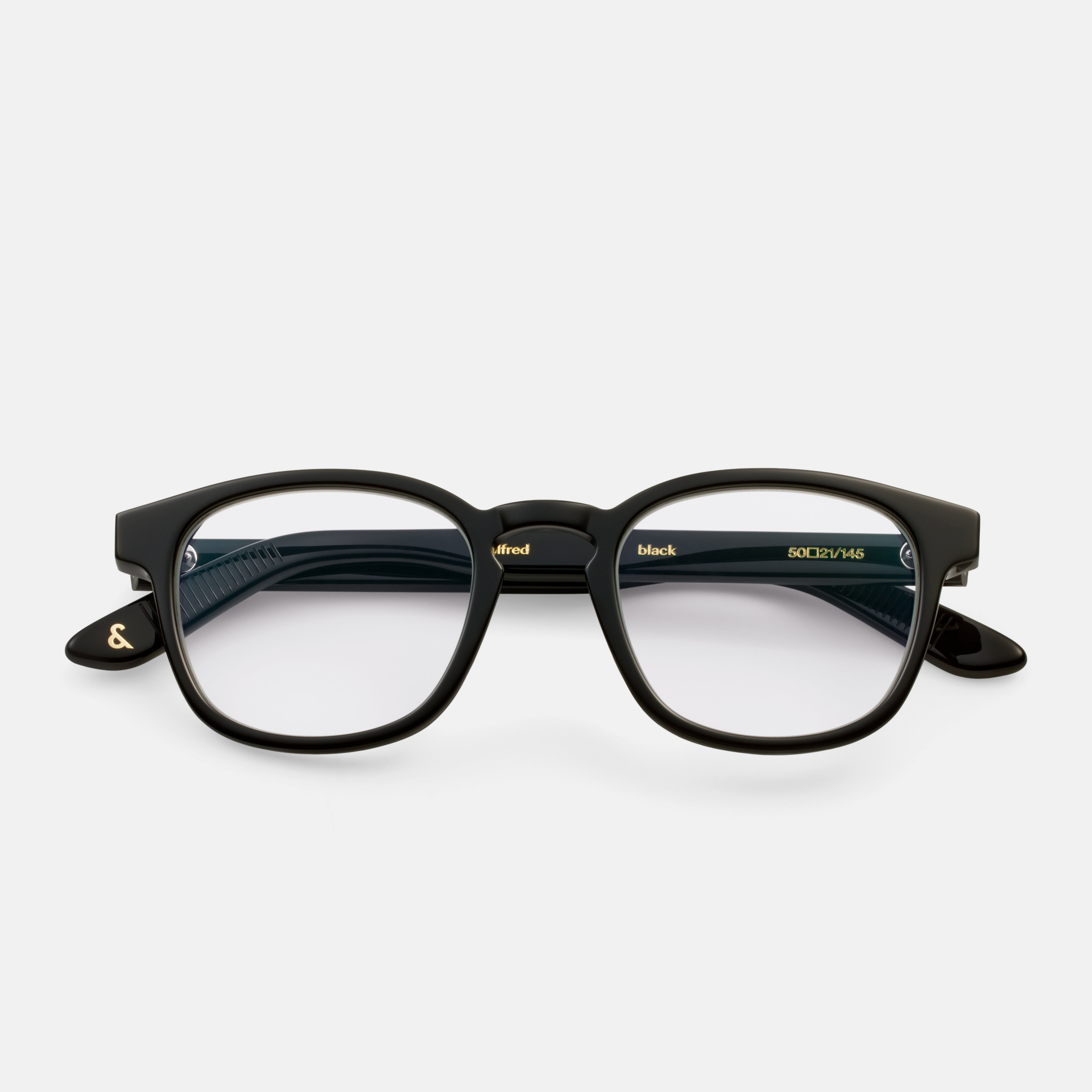 Ace & Tate Glasses | Square Acetate in Black