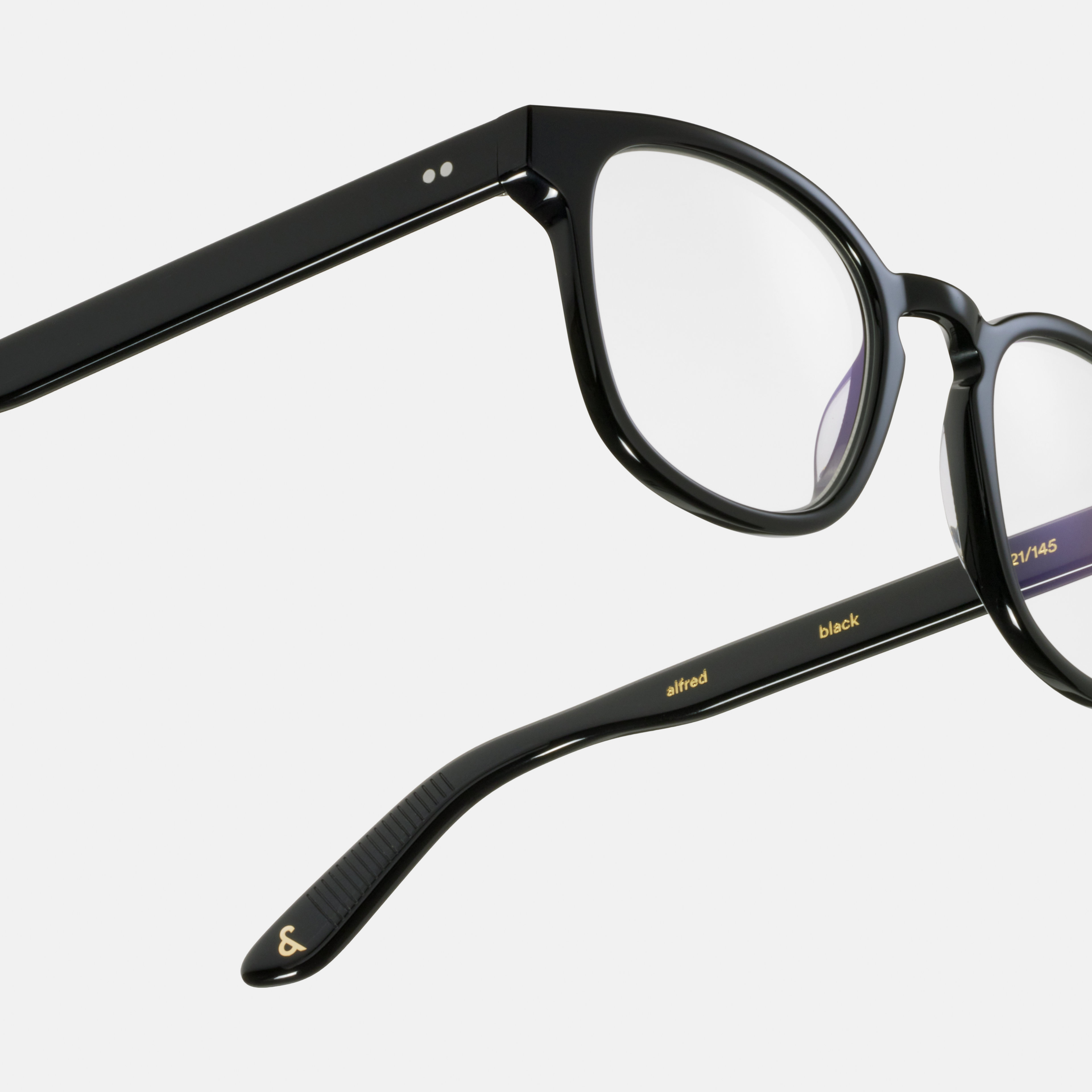 Ace & Tate Glasses | Square Acetate in Black