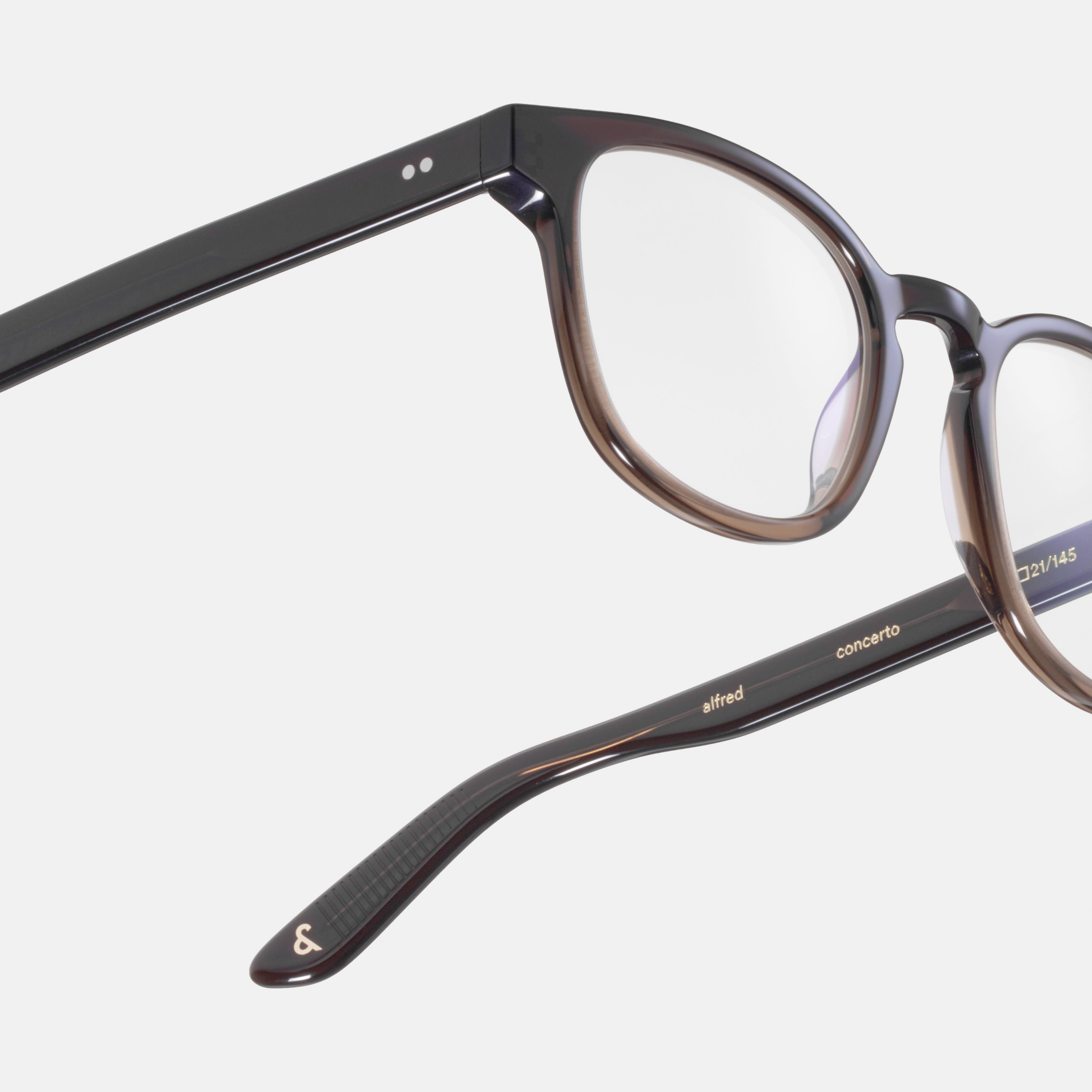 Ace & Tate Glasses | Square Acetate in Brown