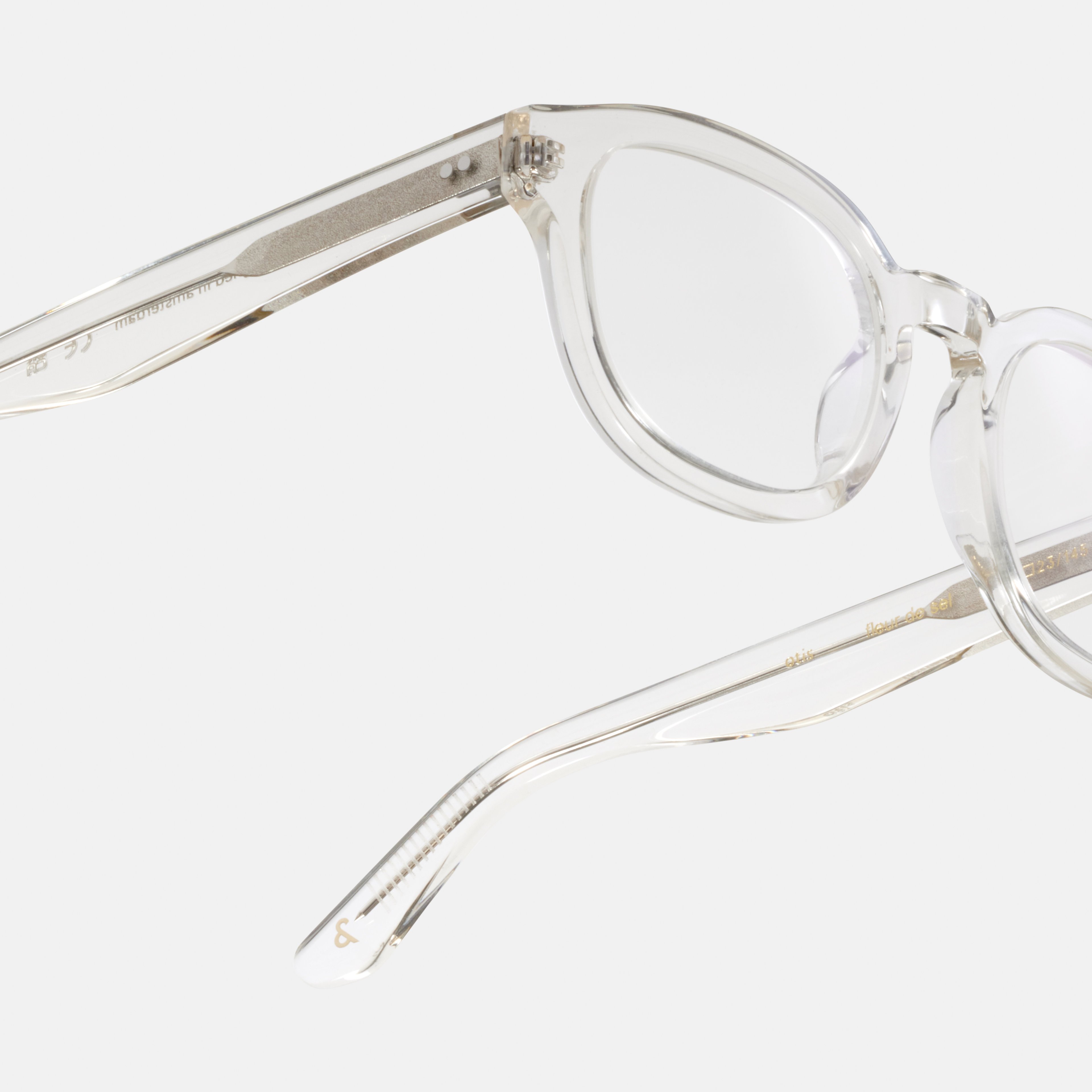 Ace & Tate Glasses | Round Acetate in Clear