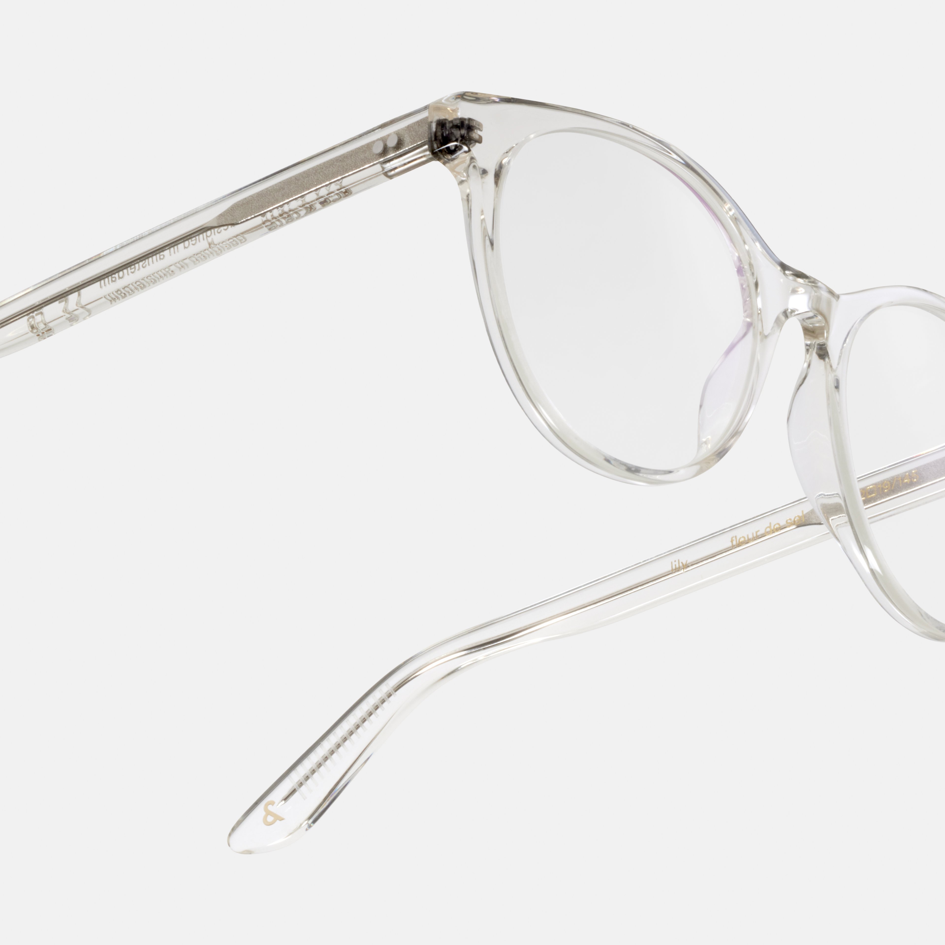 Ace & Tate Glasses | Oval Acetate in Clear