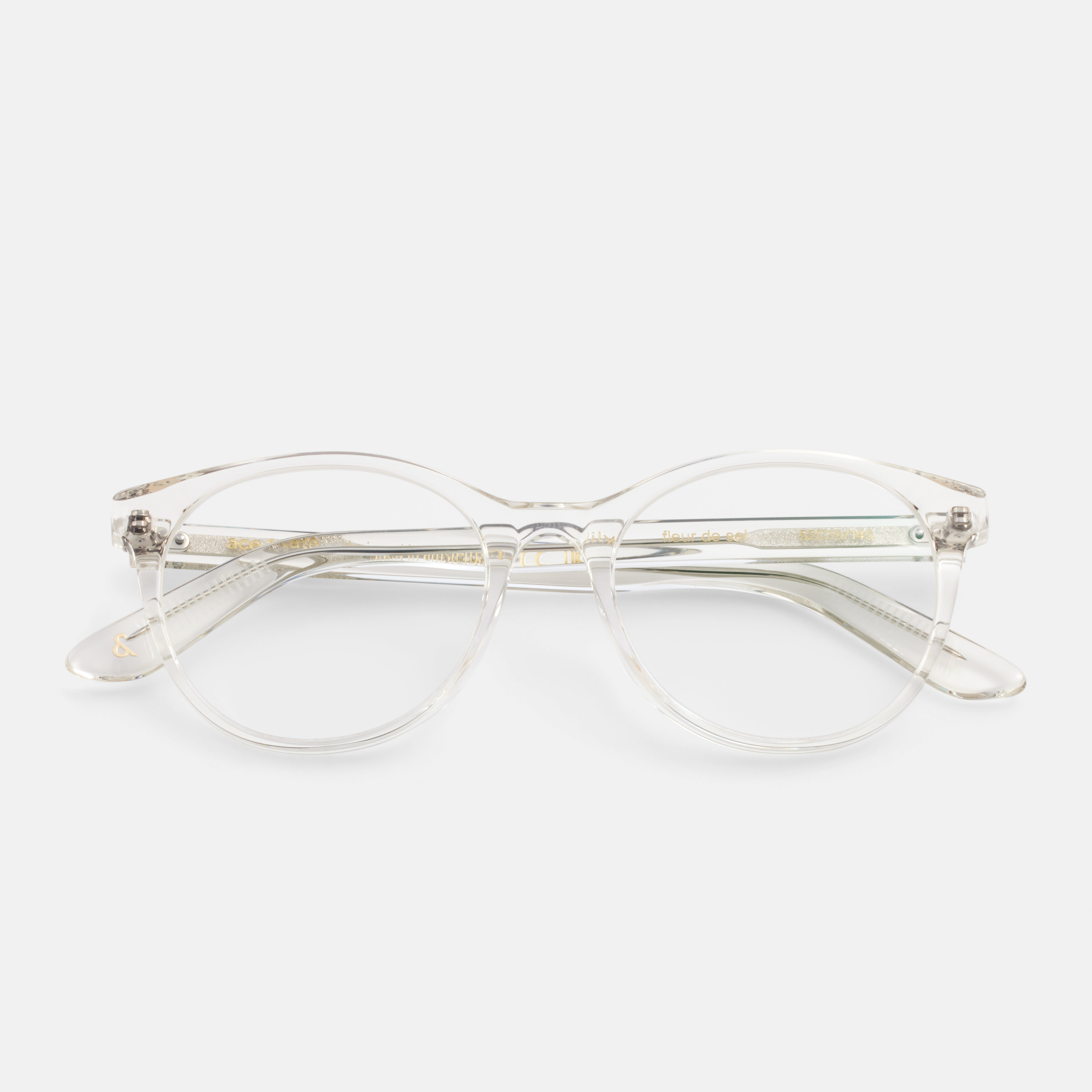 Ace & Tate Glasses | Oval Acetate in Clear