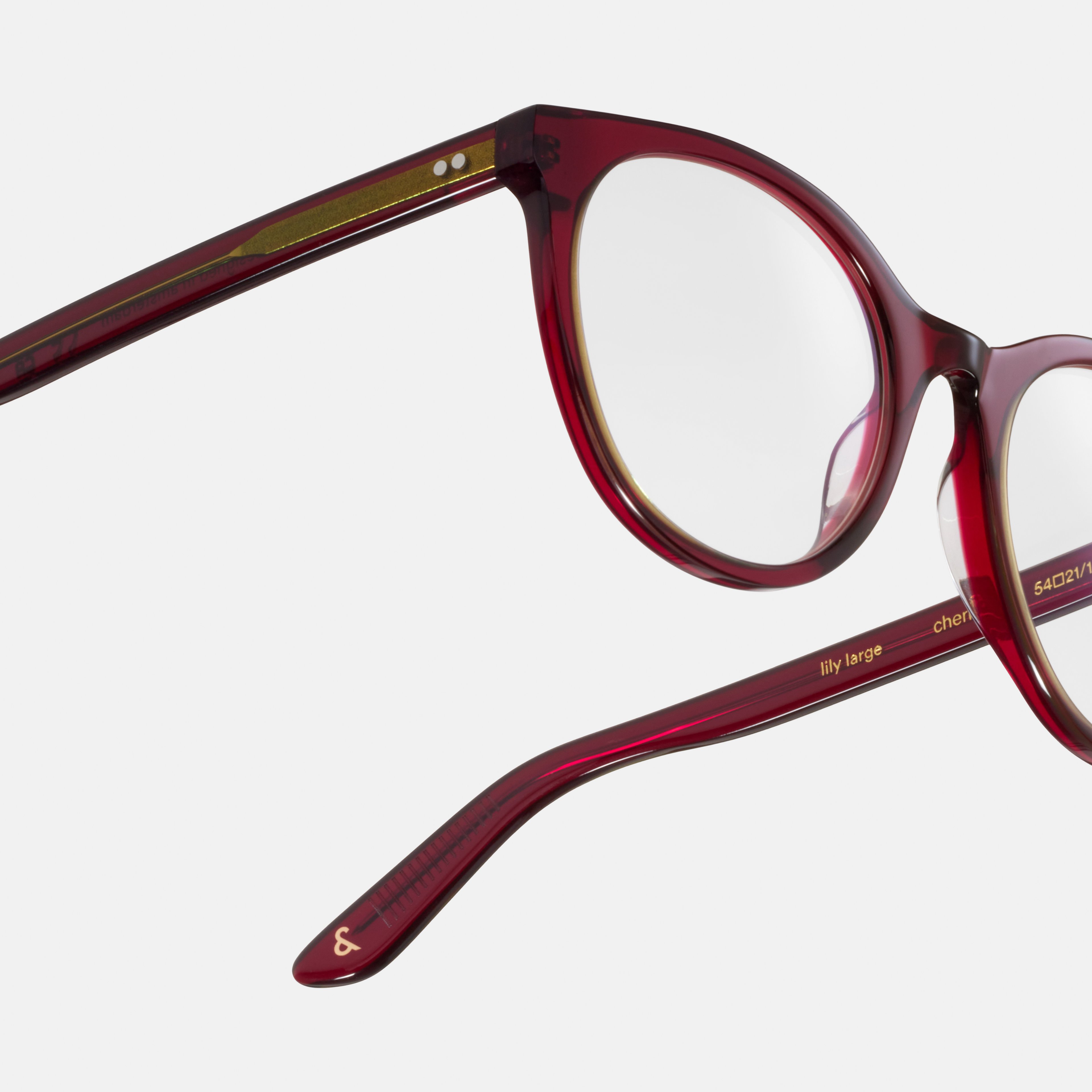 Ace & Tate Glasses | Oval Acetate in Red