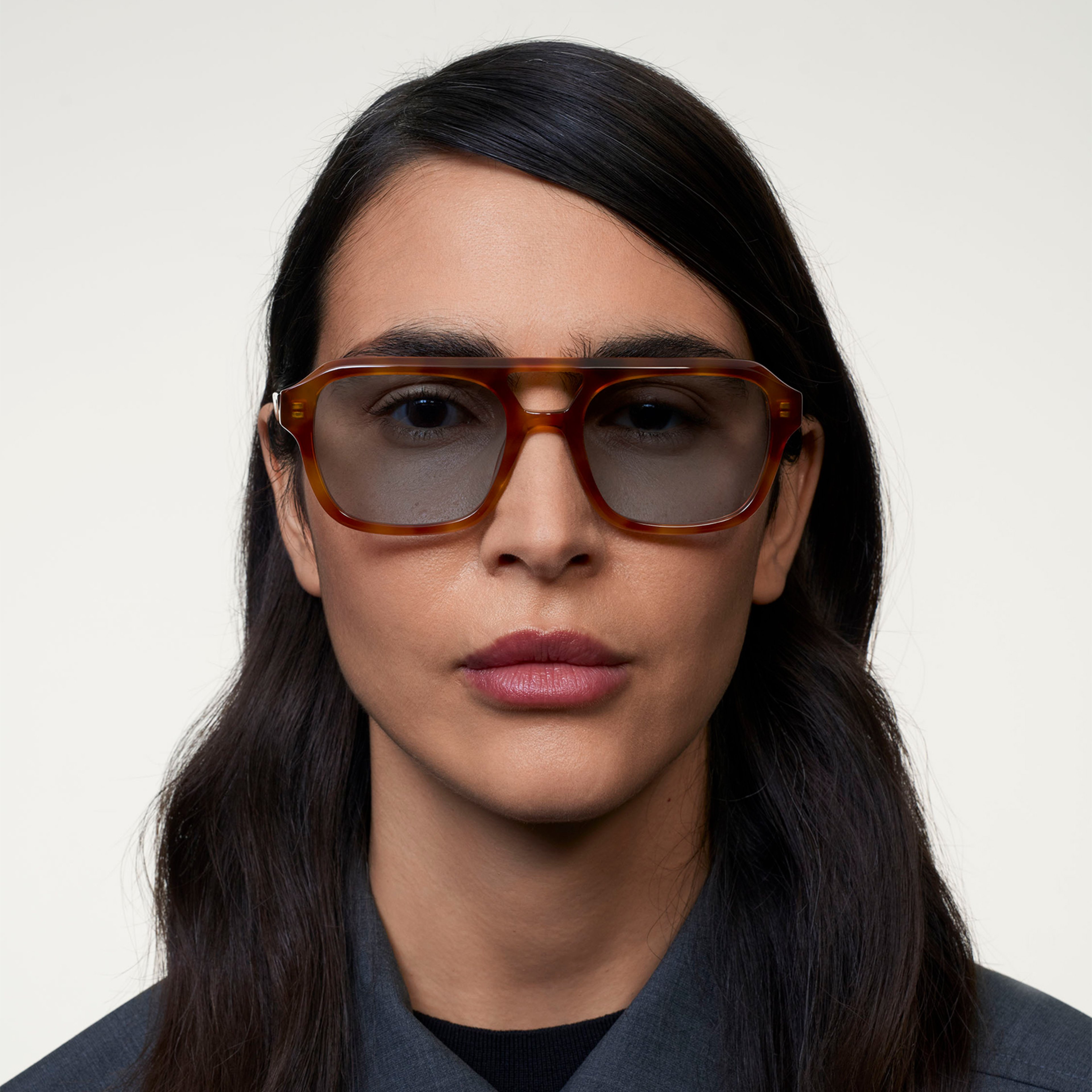 Ace & Tate Sunglasses | Square Acetate in Brown