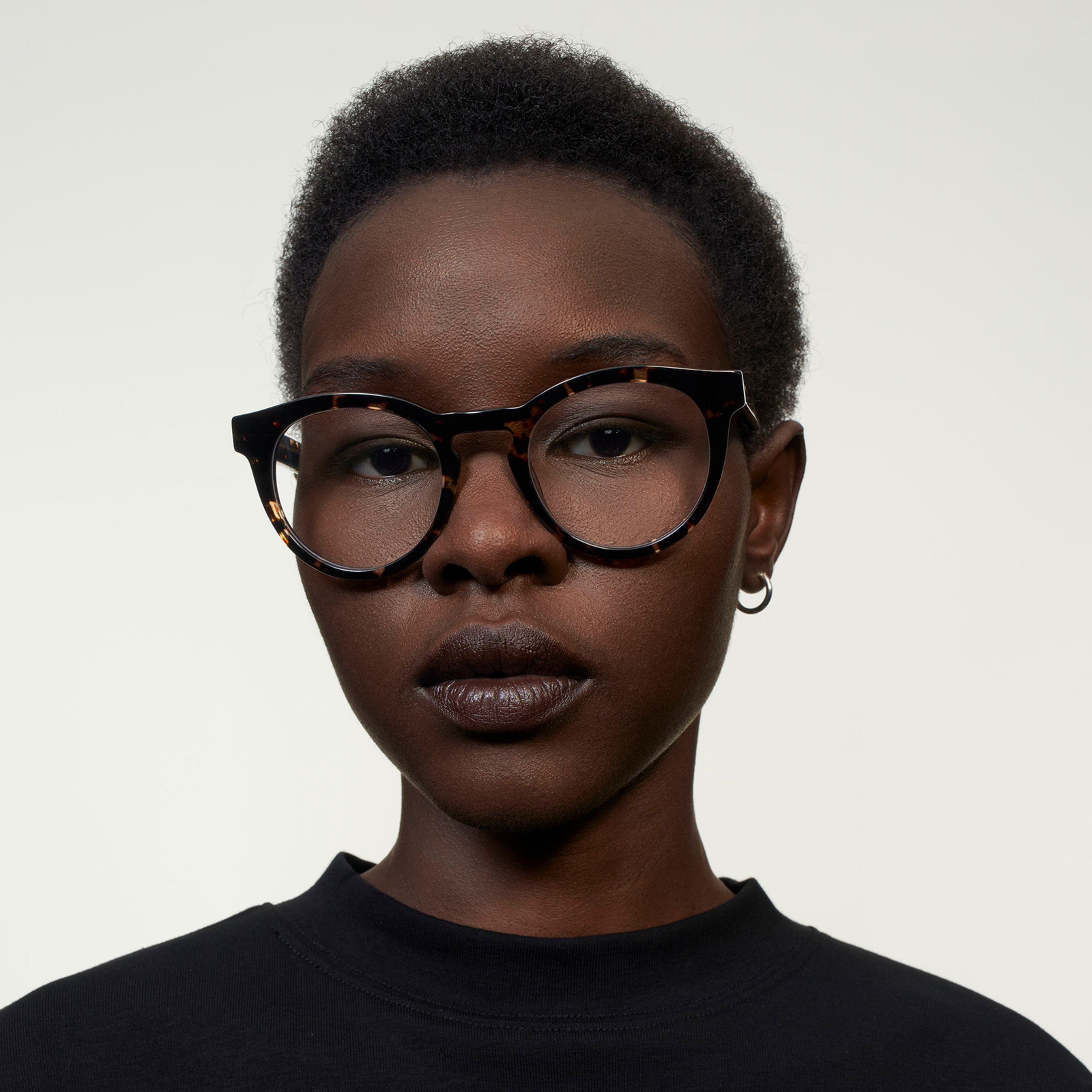 Ace & Tate Glasses | Round Acetate in Brown