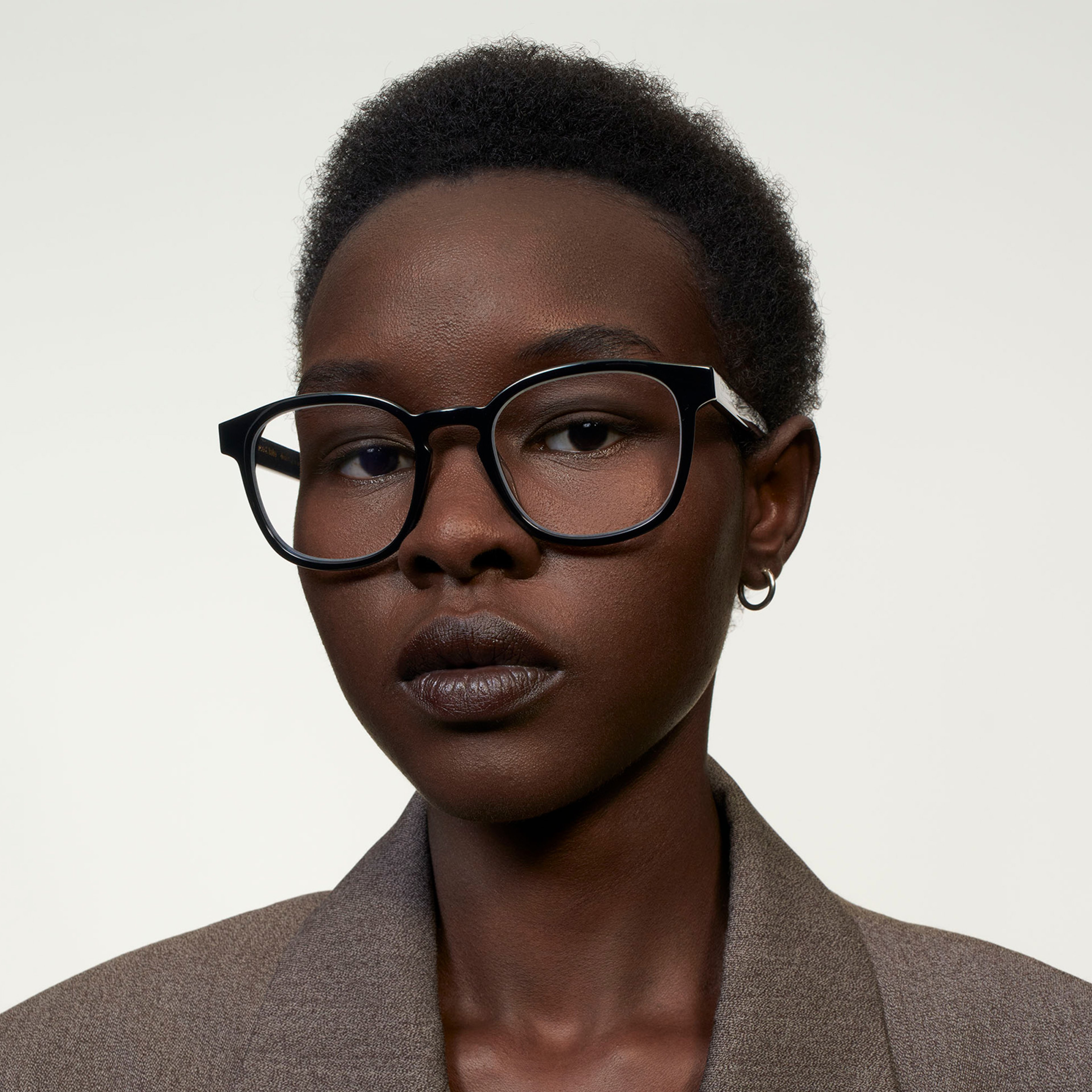 Ace & Tate Glasses | Square Acetate in Black
