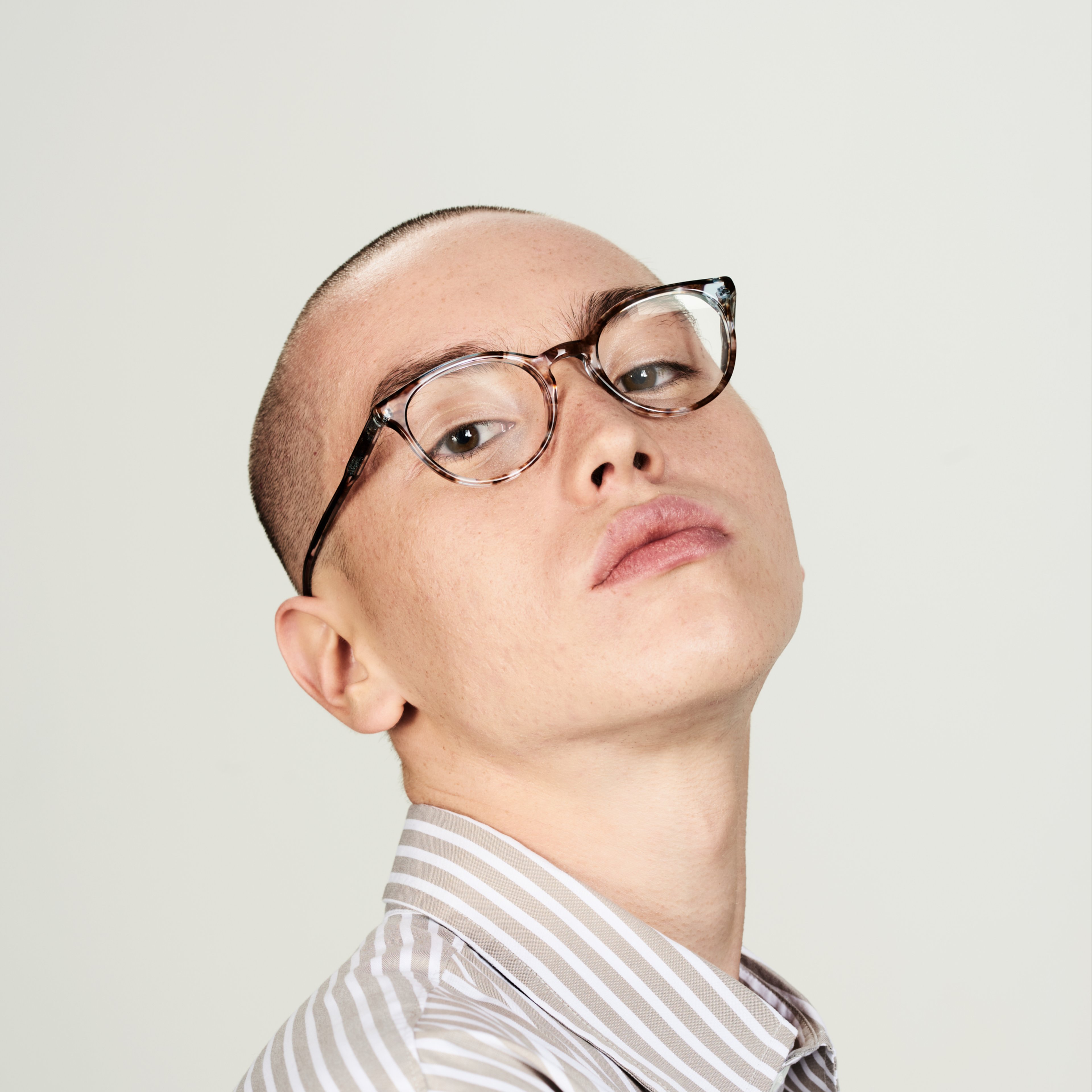 Ace & Tate Glasses | Round Acetate in Blue, Brown