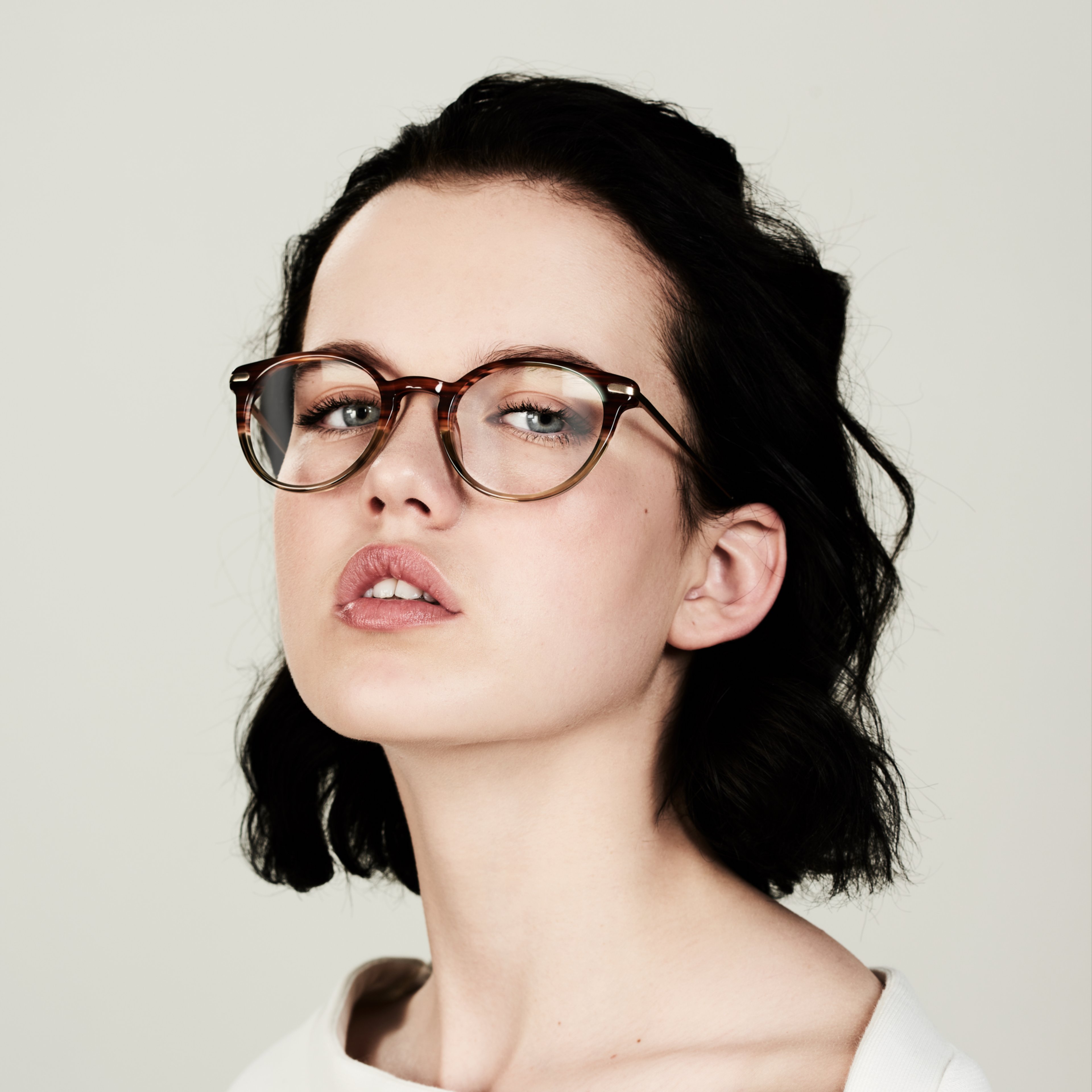 Ace & Tate Brillen | Rund Acetat in Braun, Grün