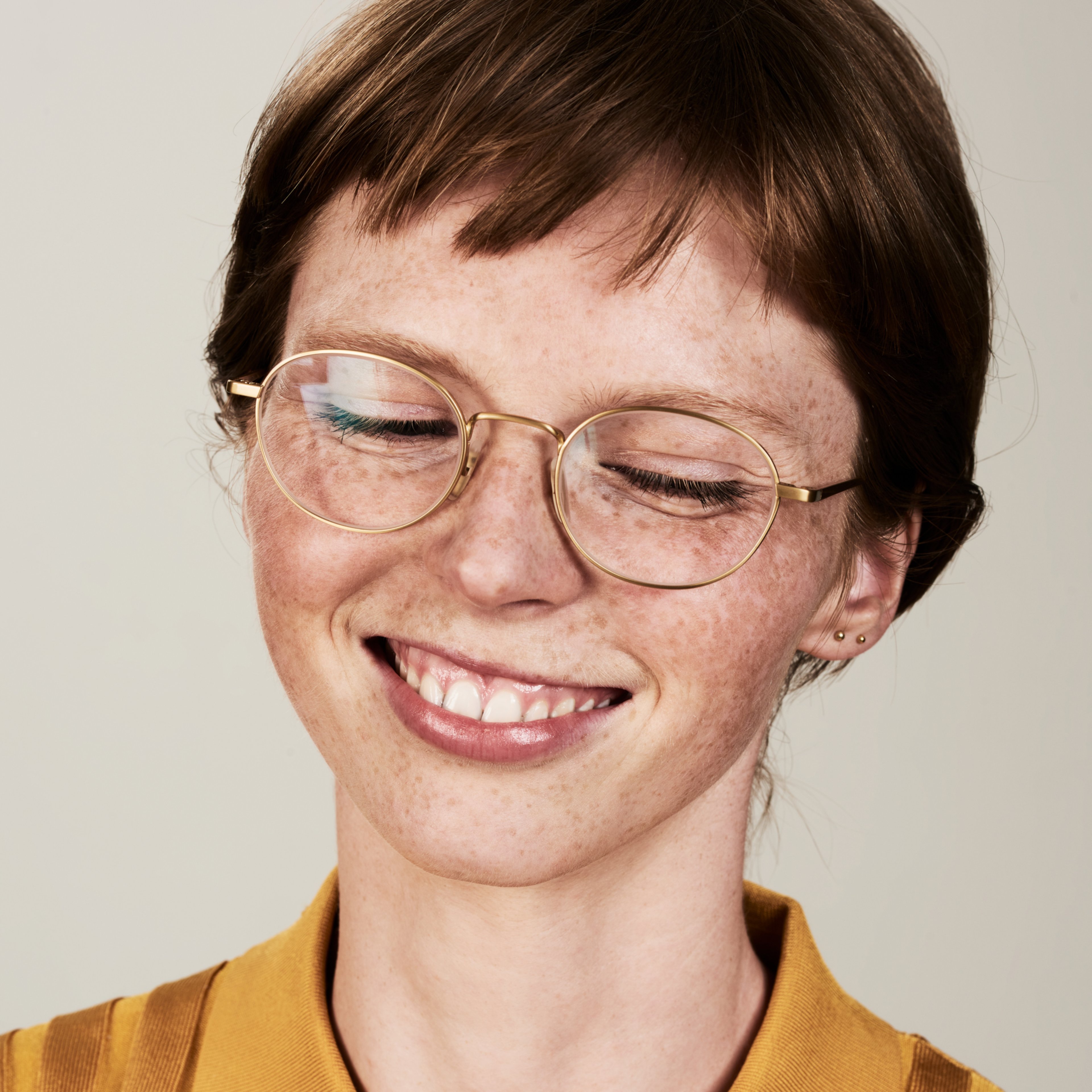 Ace & Tate Optiques | Oval titane in Or