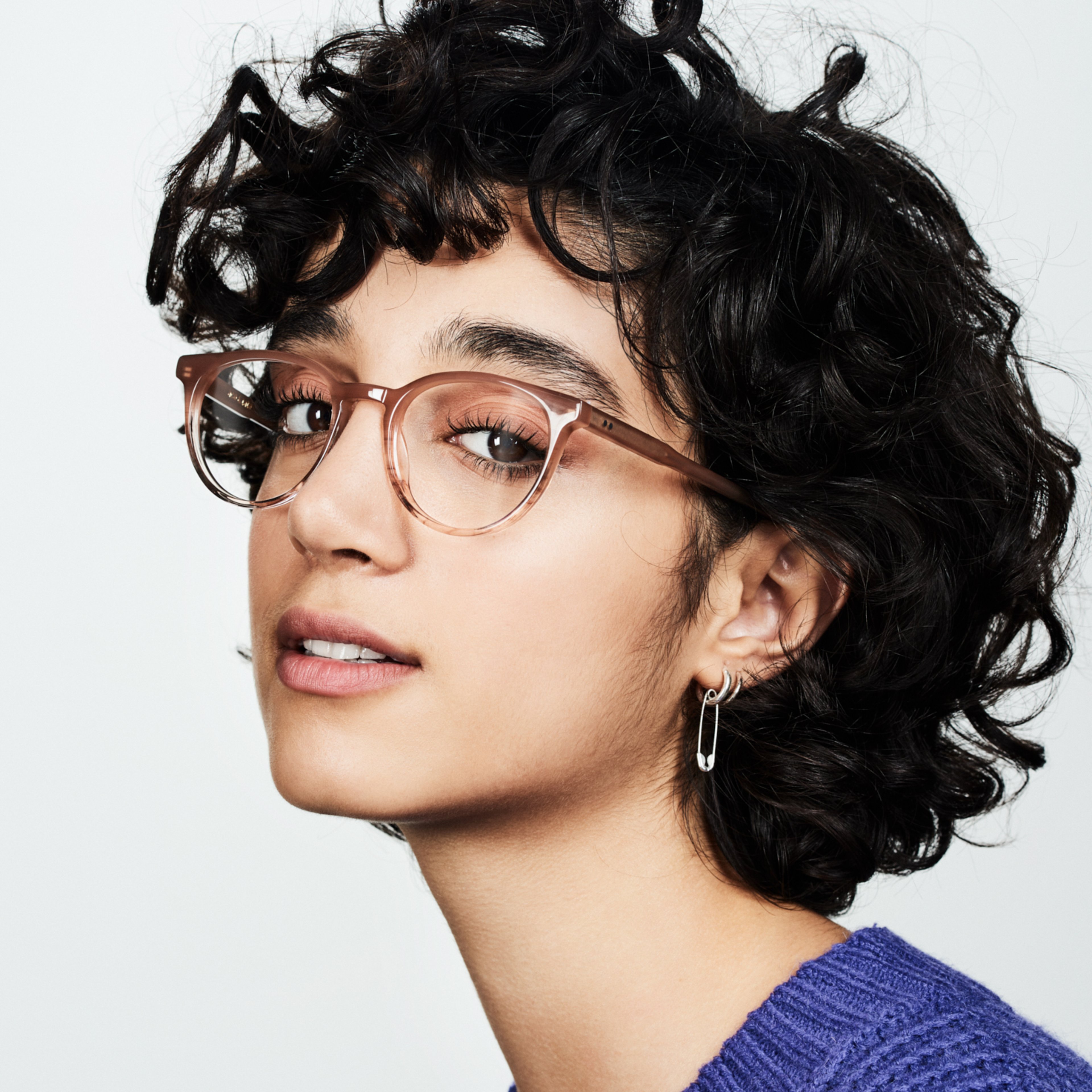 Ace & Tate Optiques | Oval Acétate in Beige, Rose