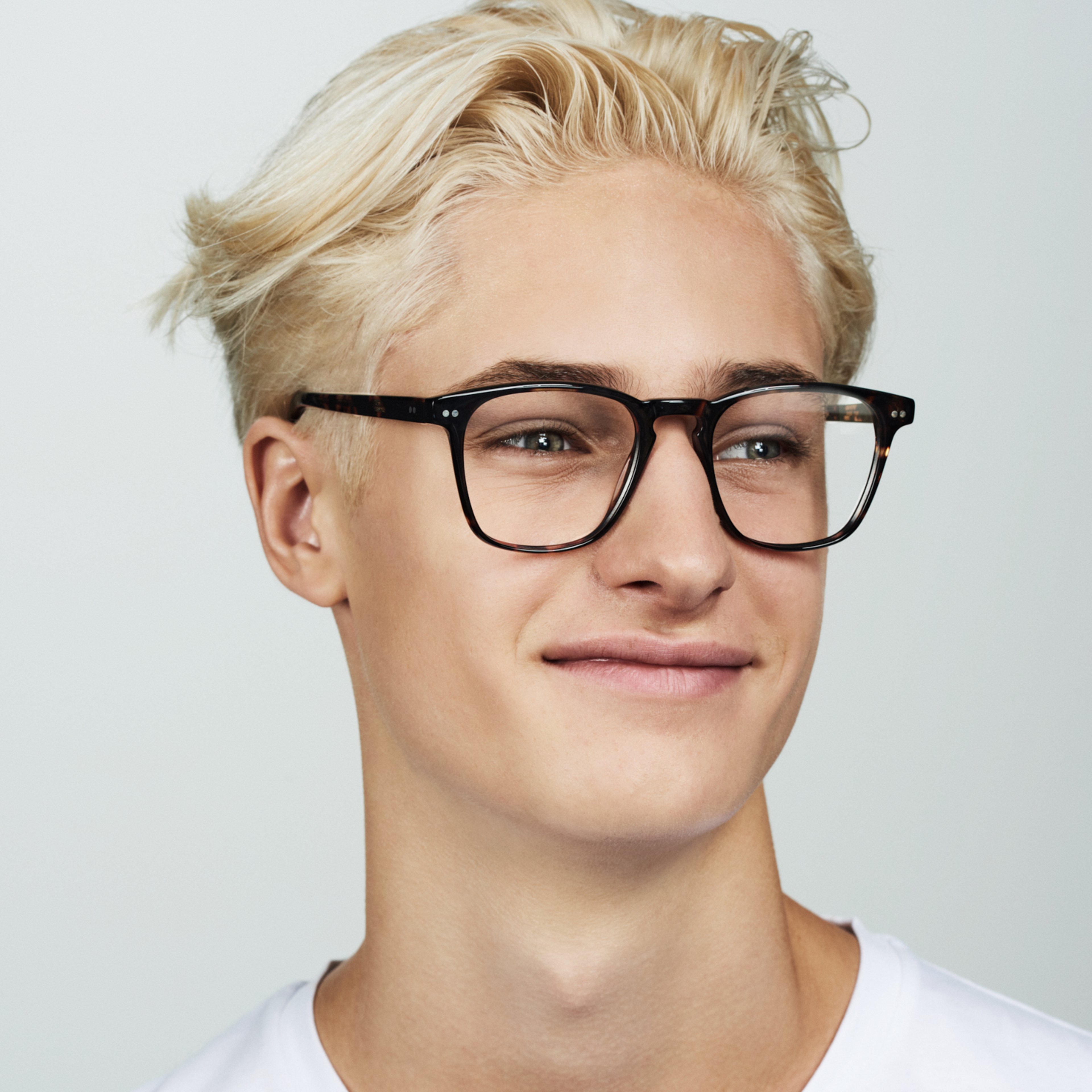 Ace & Tate Glasses | Square Acetate in Brown