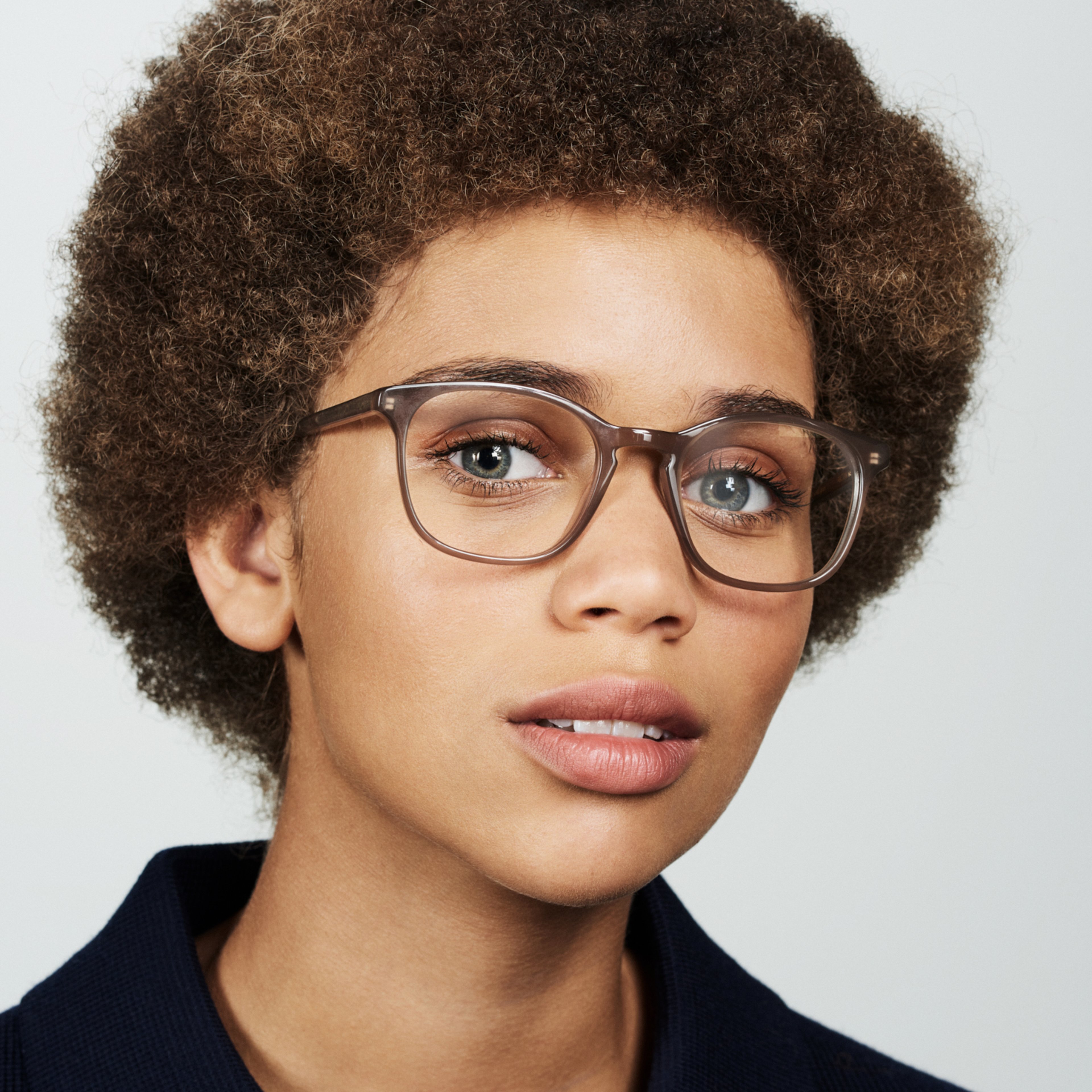 Ace & Tate Brillen | Quadratisch Acetat in Grau