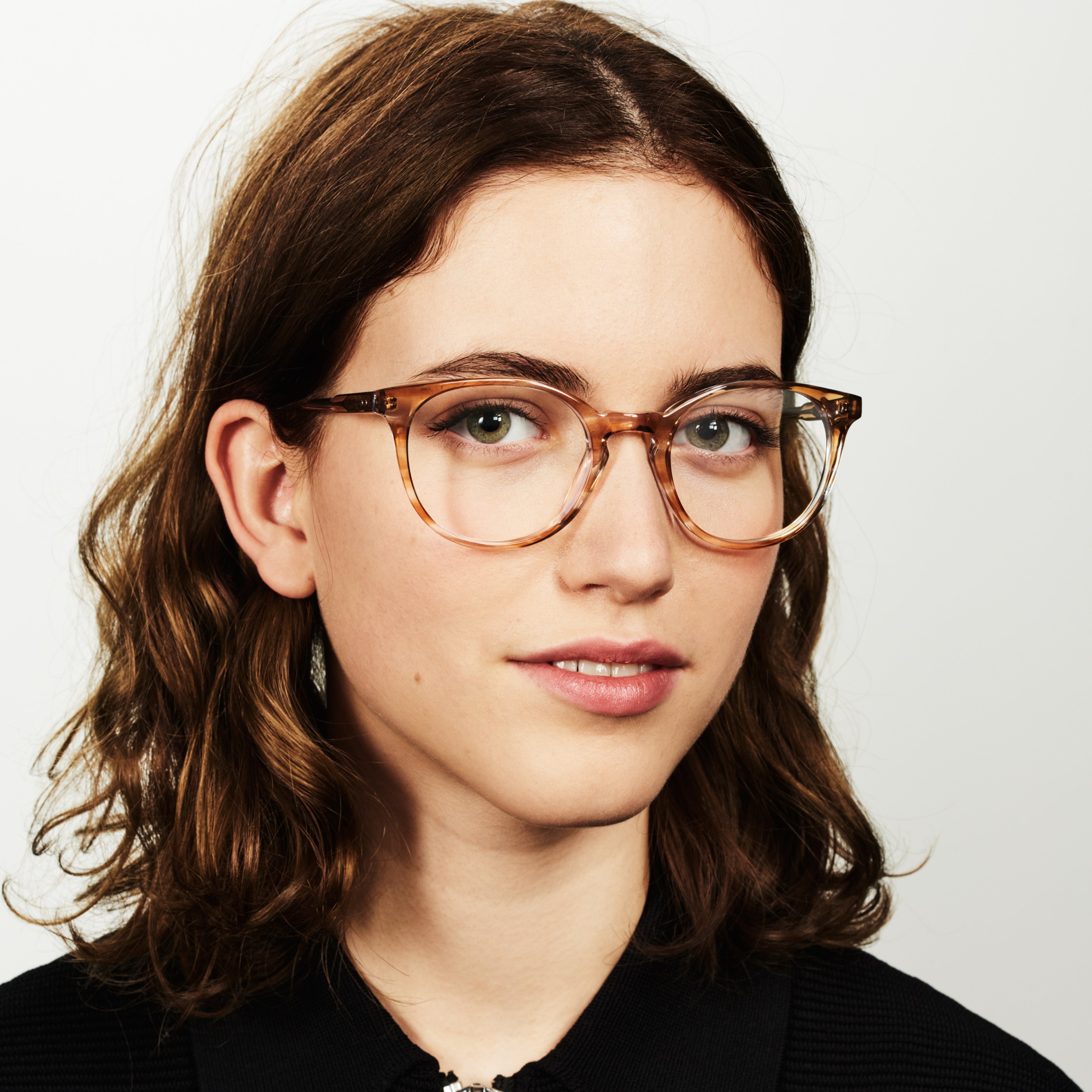 Ace & Tate Gafas | Redonda Acetato in Azul, Marrón