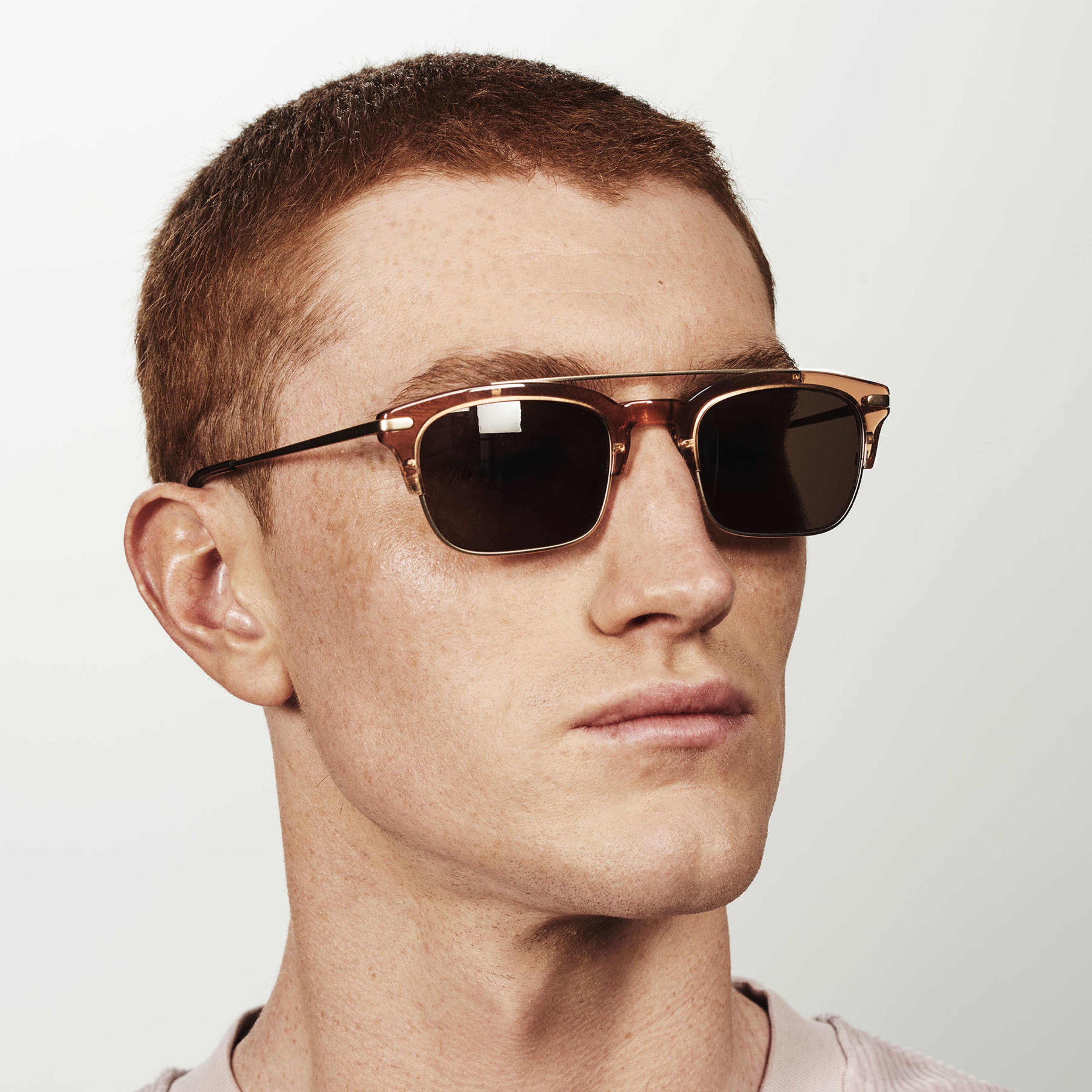 Ace & Tate Sunglasses | rectangle combi in Brown