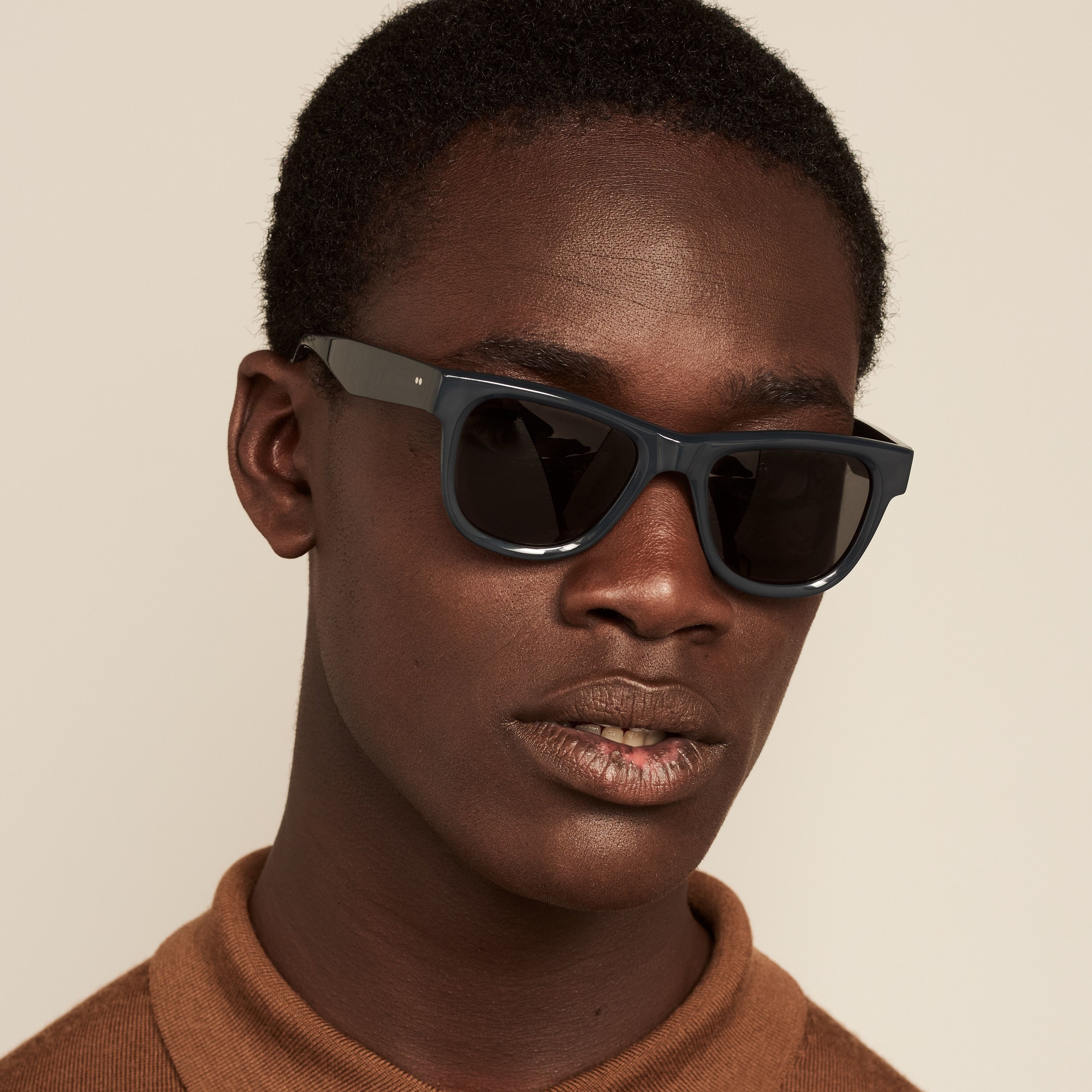 Ace & Tate Sunglasses | rectangle recycled in Blue, Green