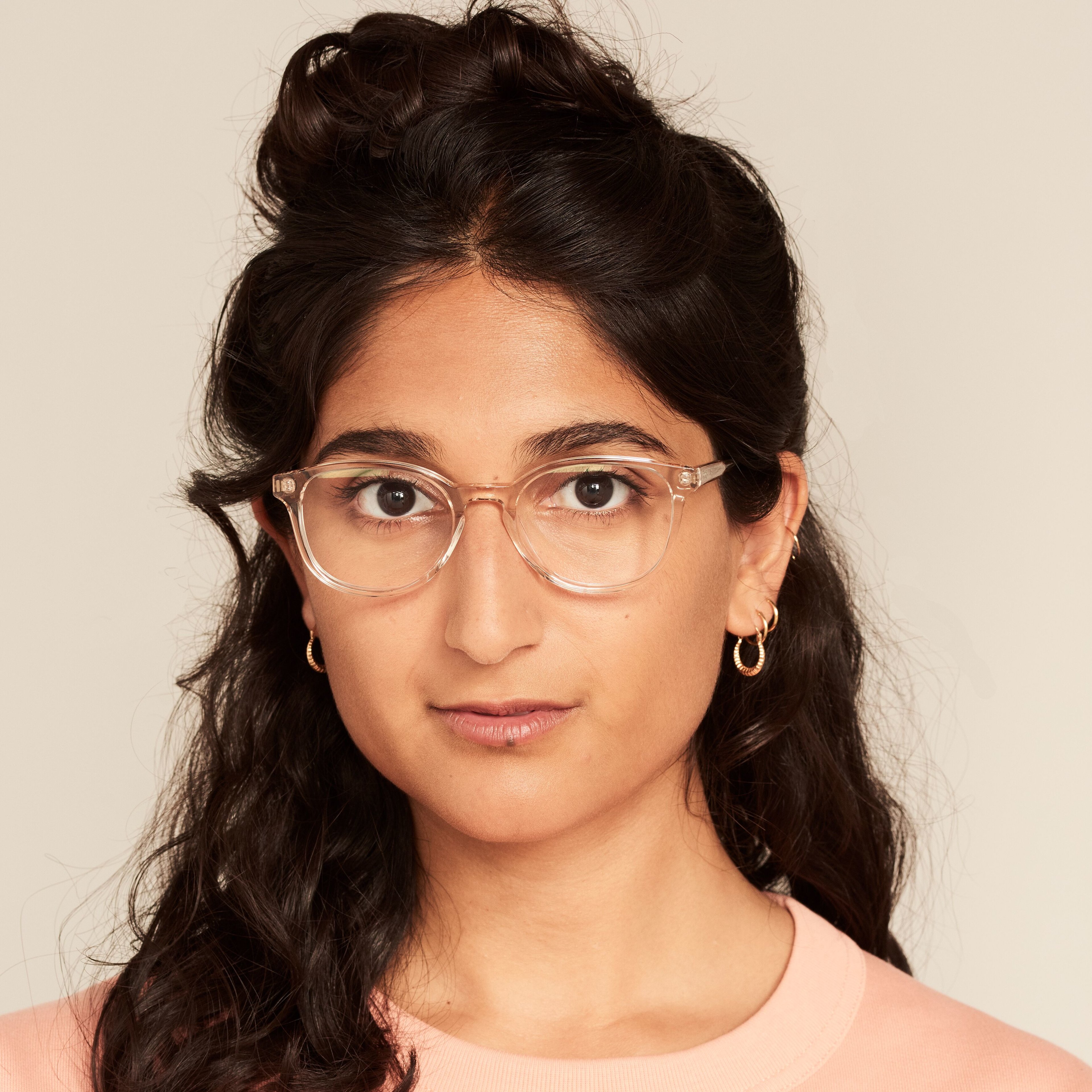 Ace & Tate Optiques | Oval Acétate in Gris, Rose