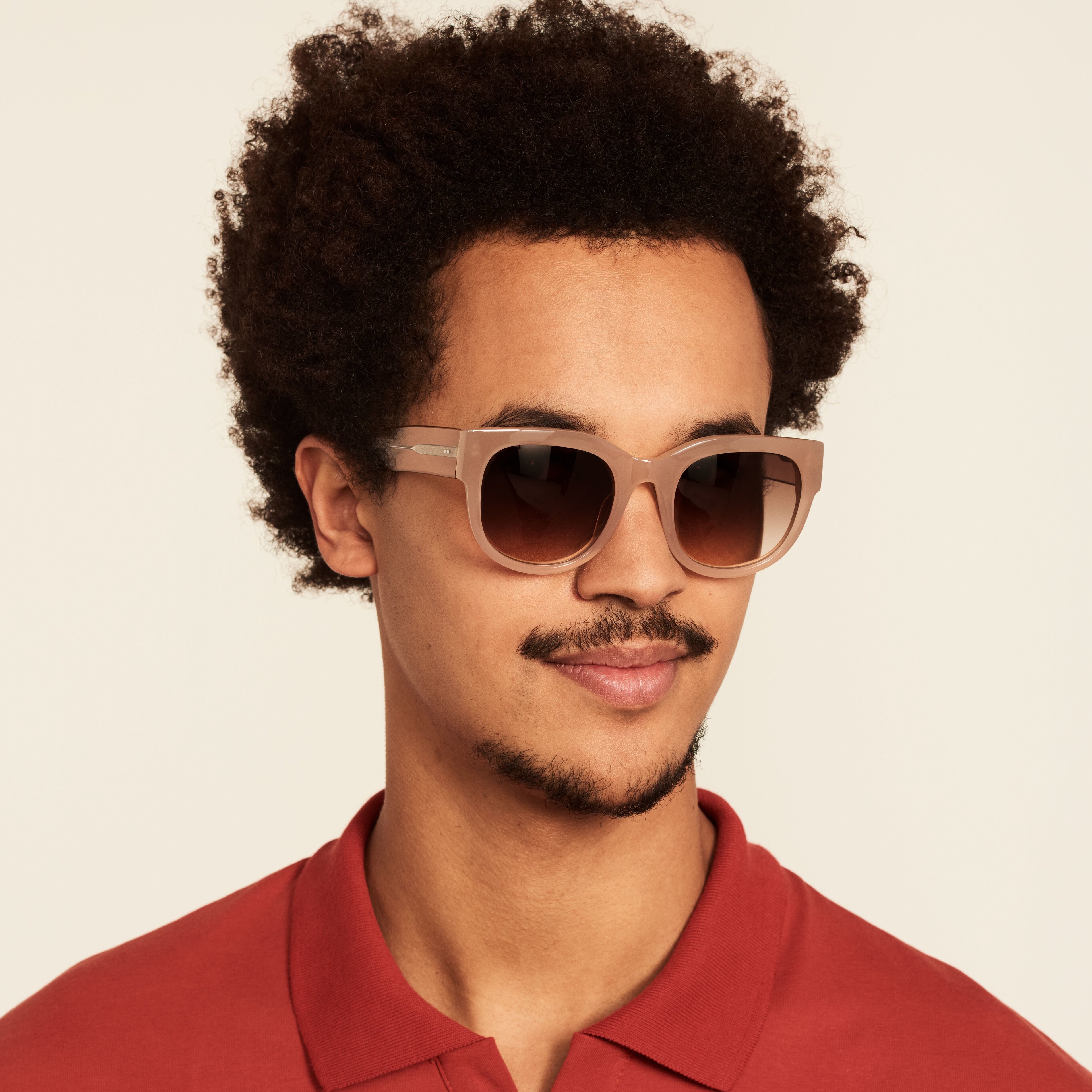Ace & Tate Sonnenbrillen | Rund Acetat in Beige