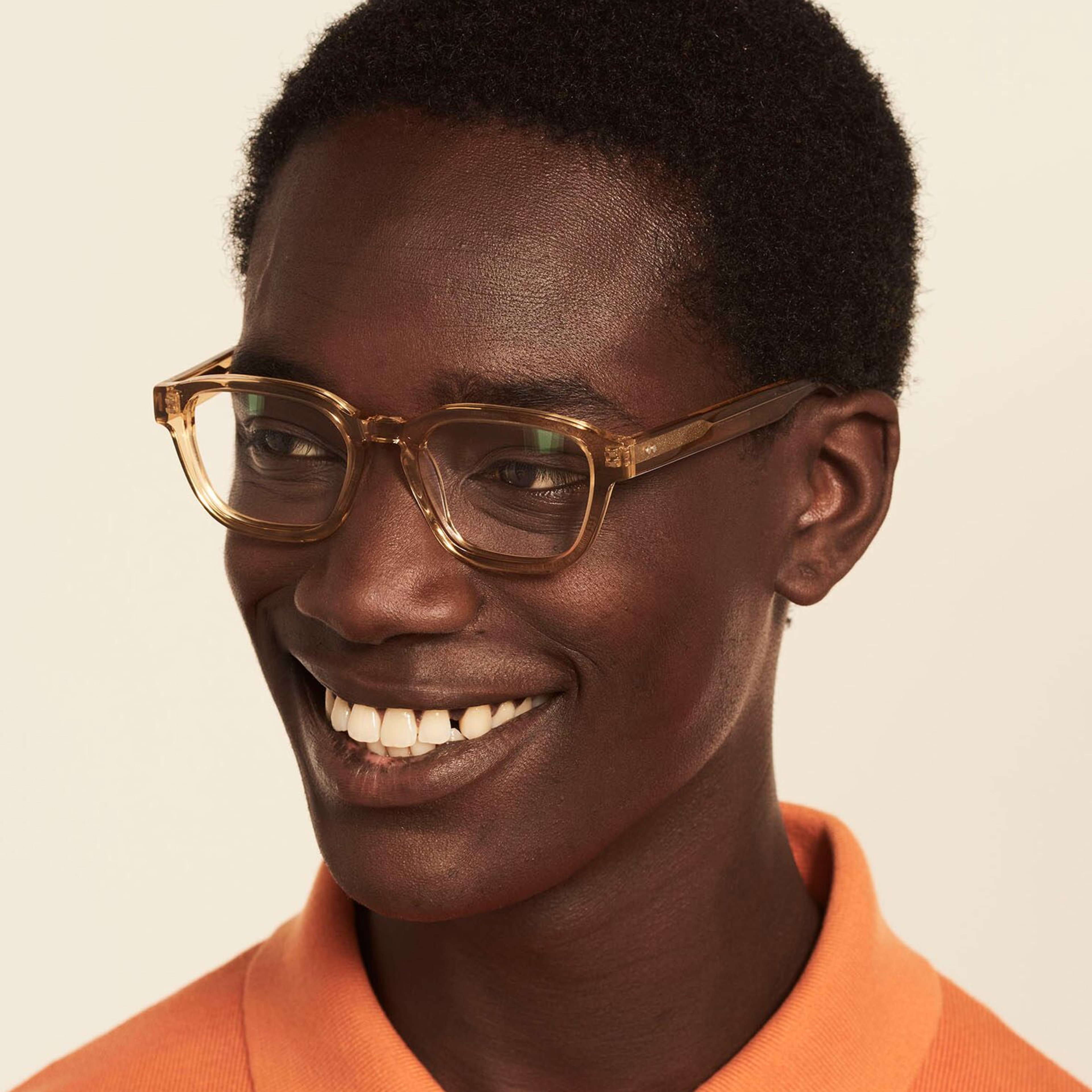 Ace & Tate Glasses | rectangle acetate in Yellow
