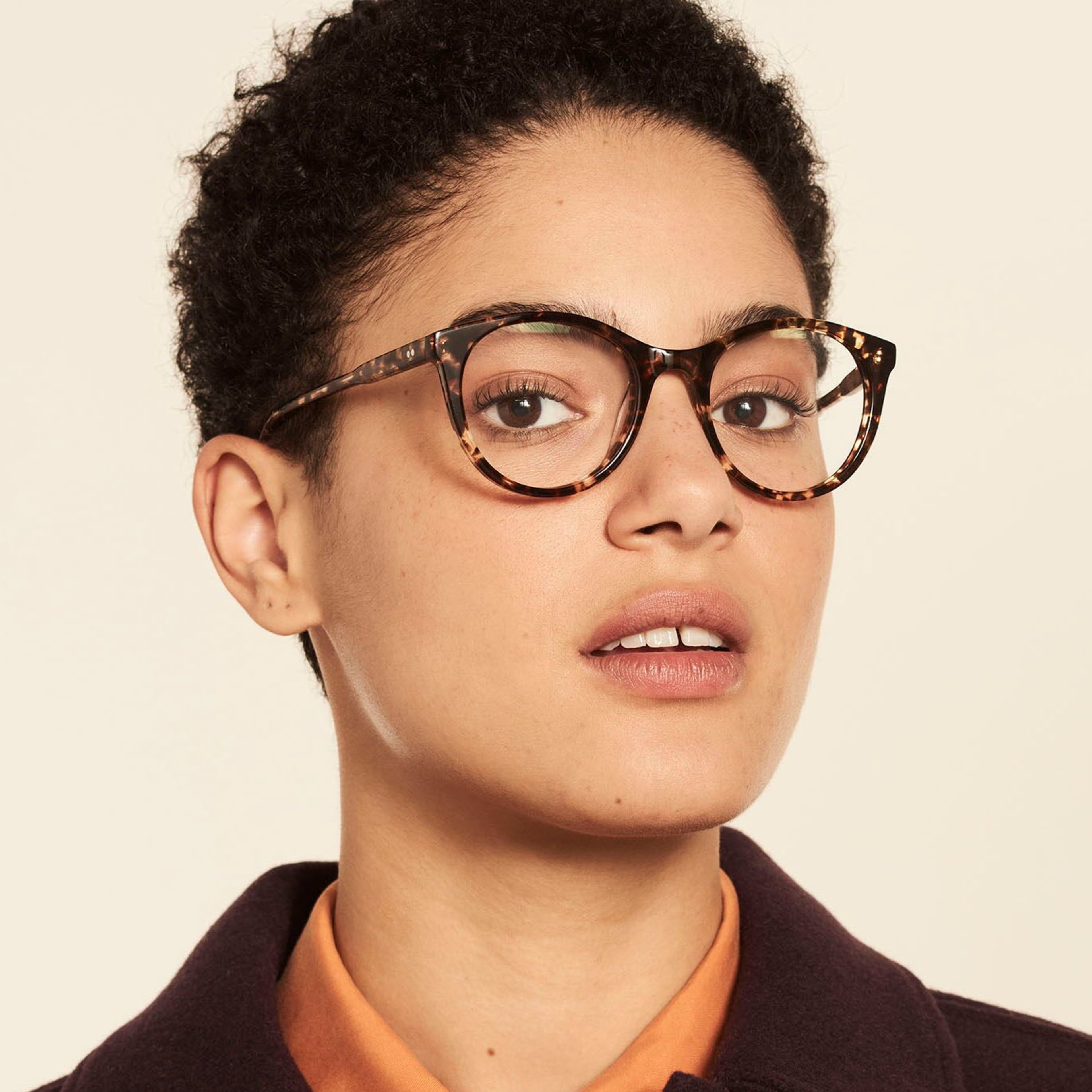 Ace & Tate Glasses | oval acetate in Brown