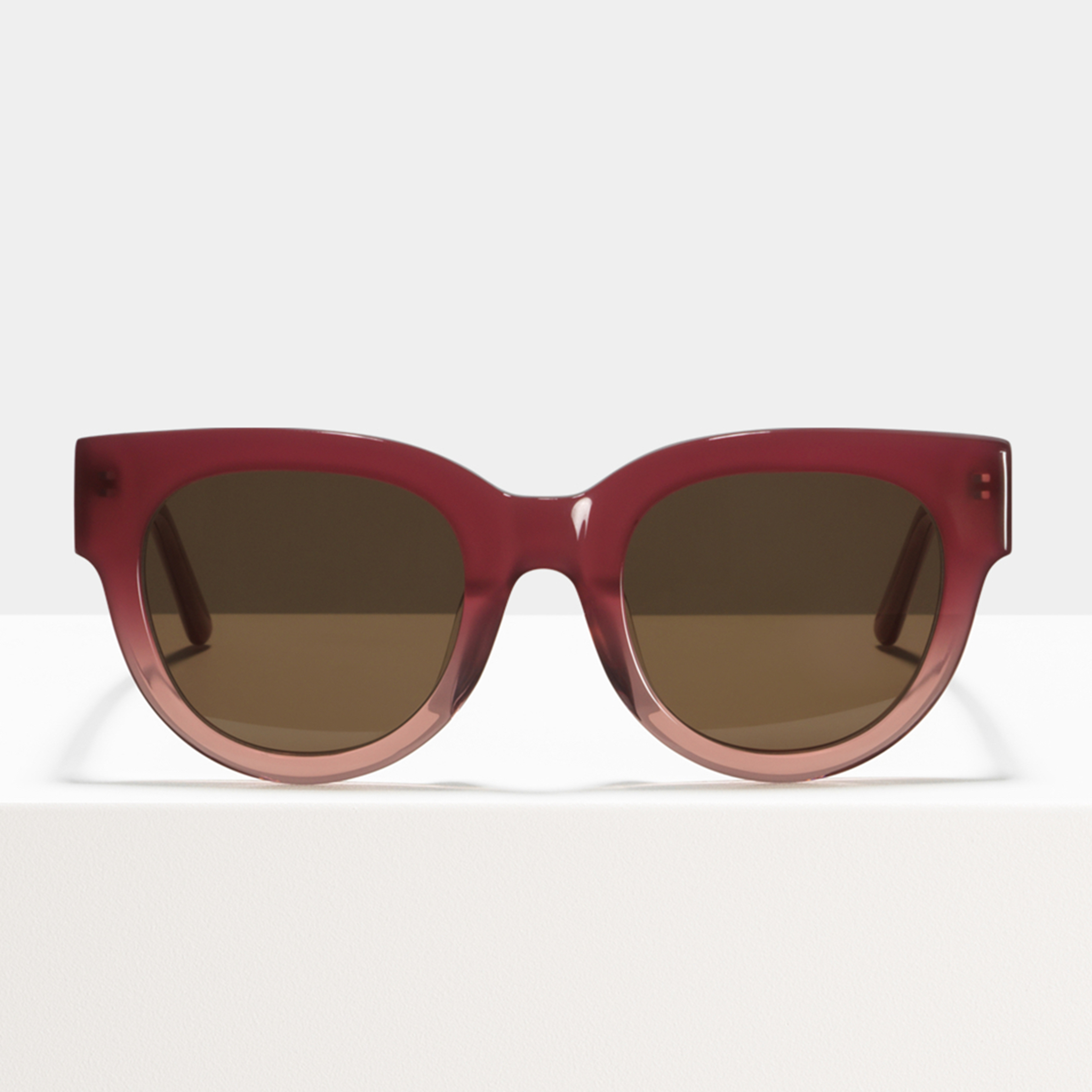 Ace & Tate Sunglasses | Round Acetate in Pink