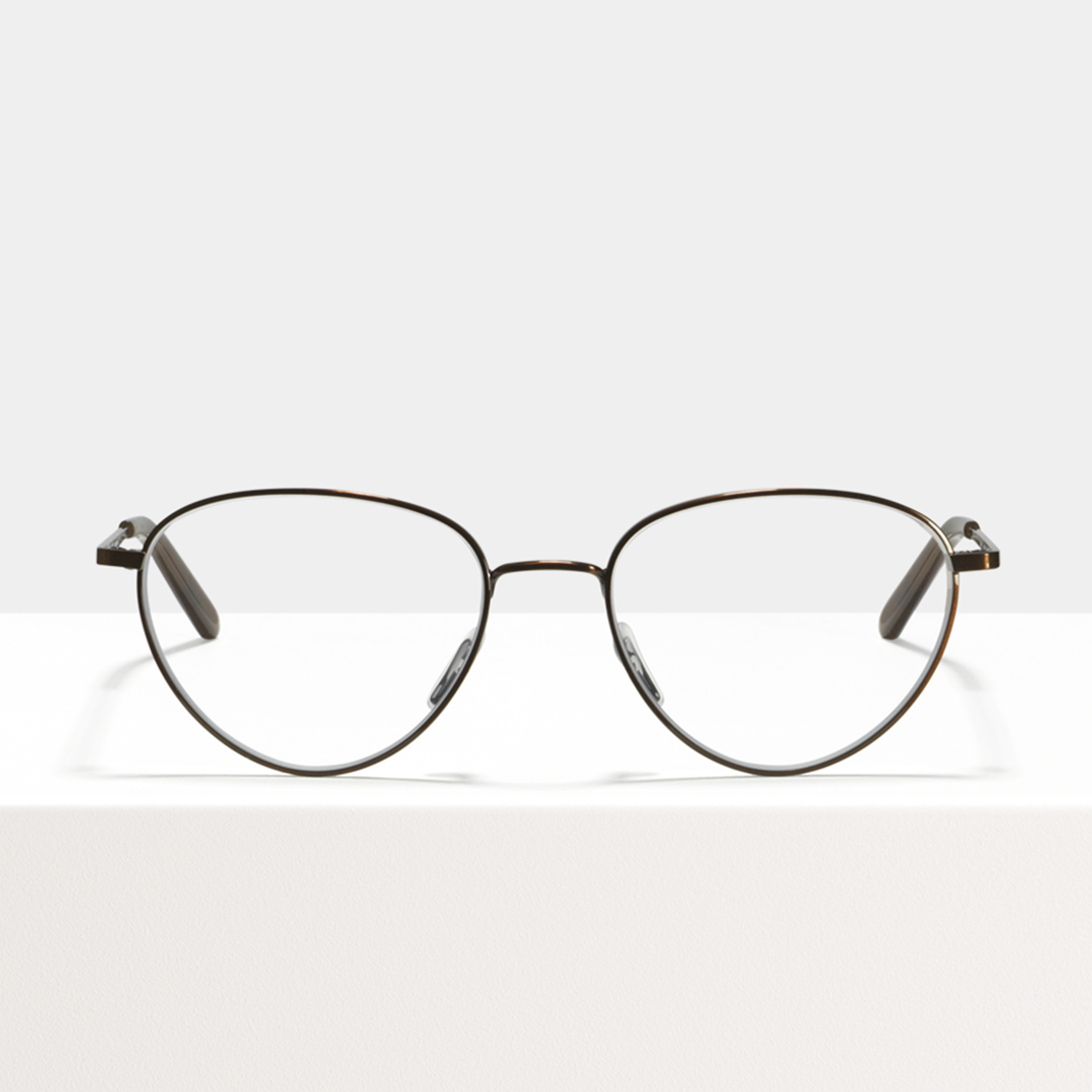 Ace & Tate Glasses | oval Metal in Brown