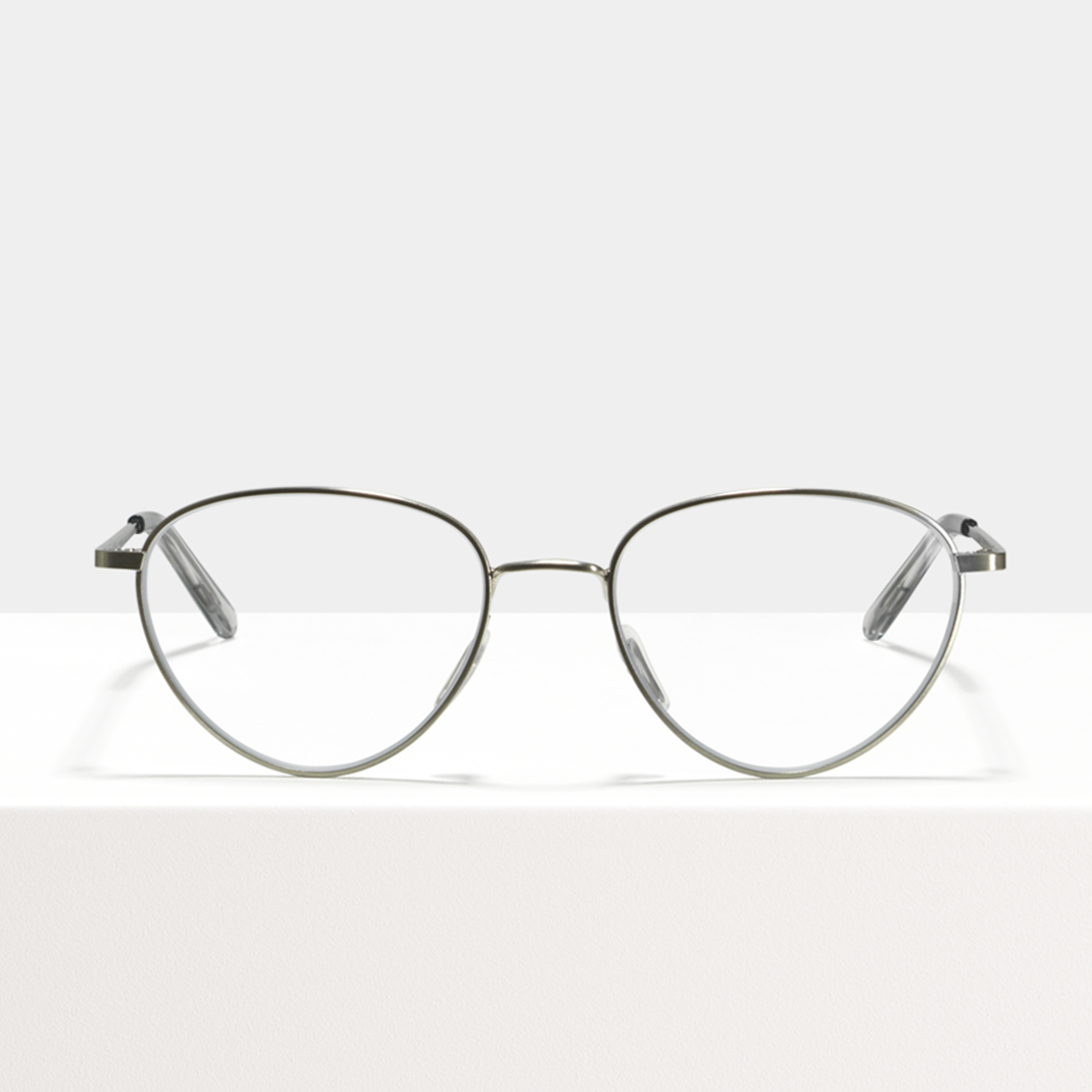 Ace & Tate Glasses | oval Metal in Silver