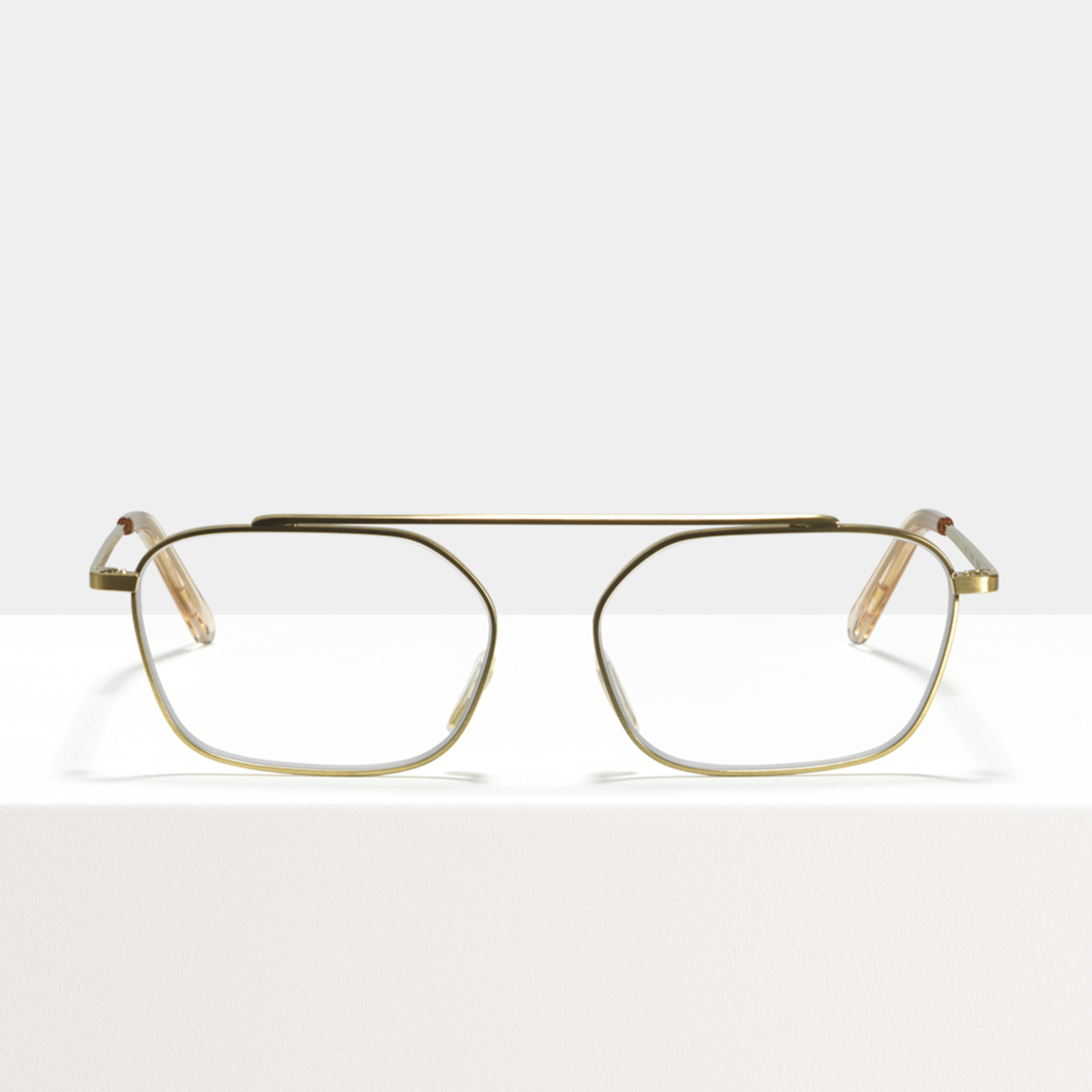 Ace & Tate Glasses | rectangle Metal in Gold