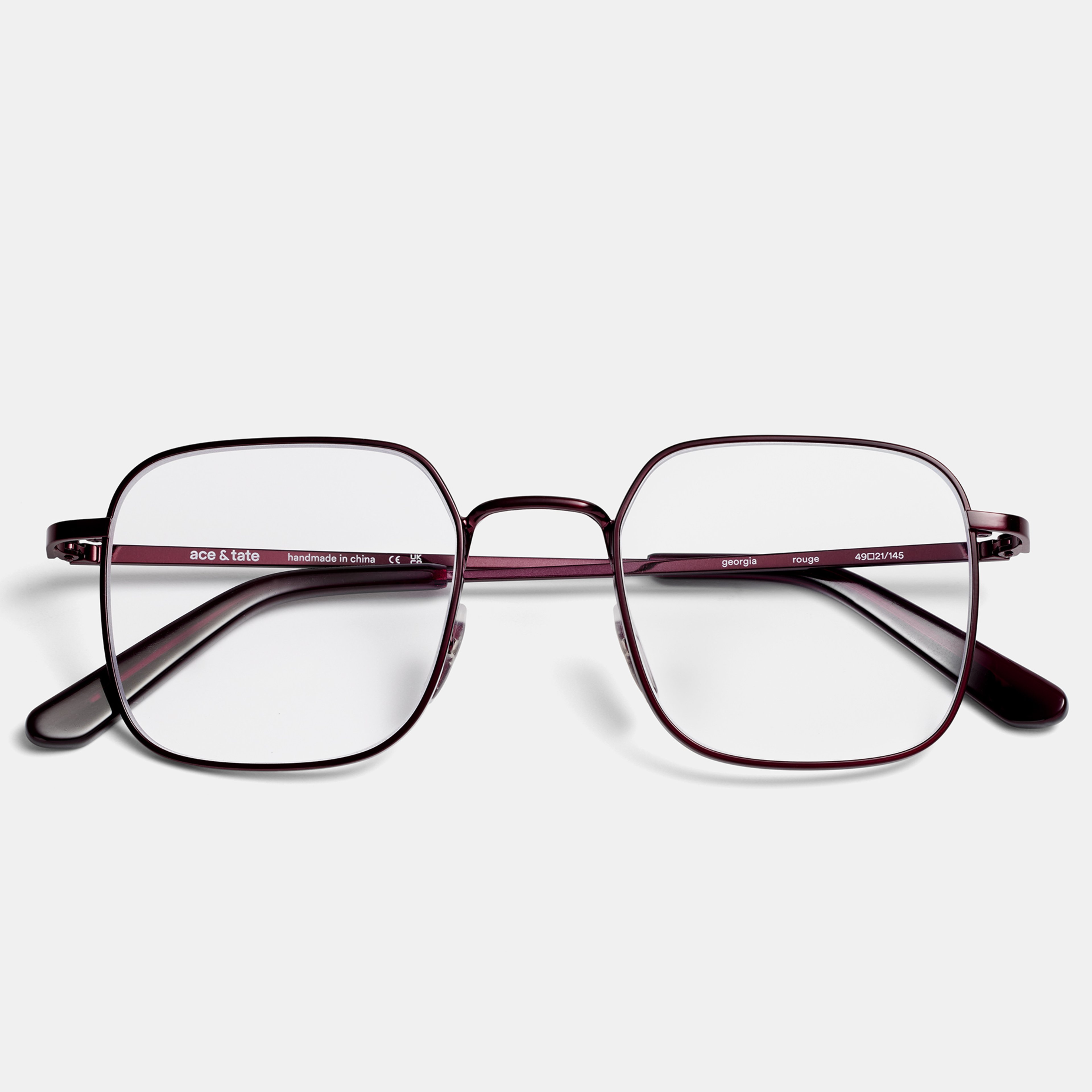 Ace & Tate Glasses |  Metal in Red