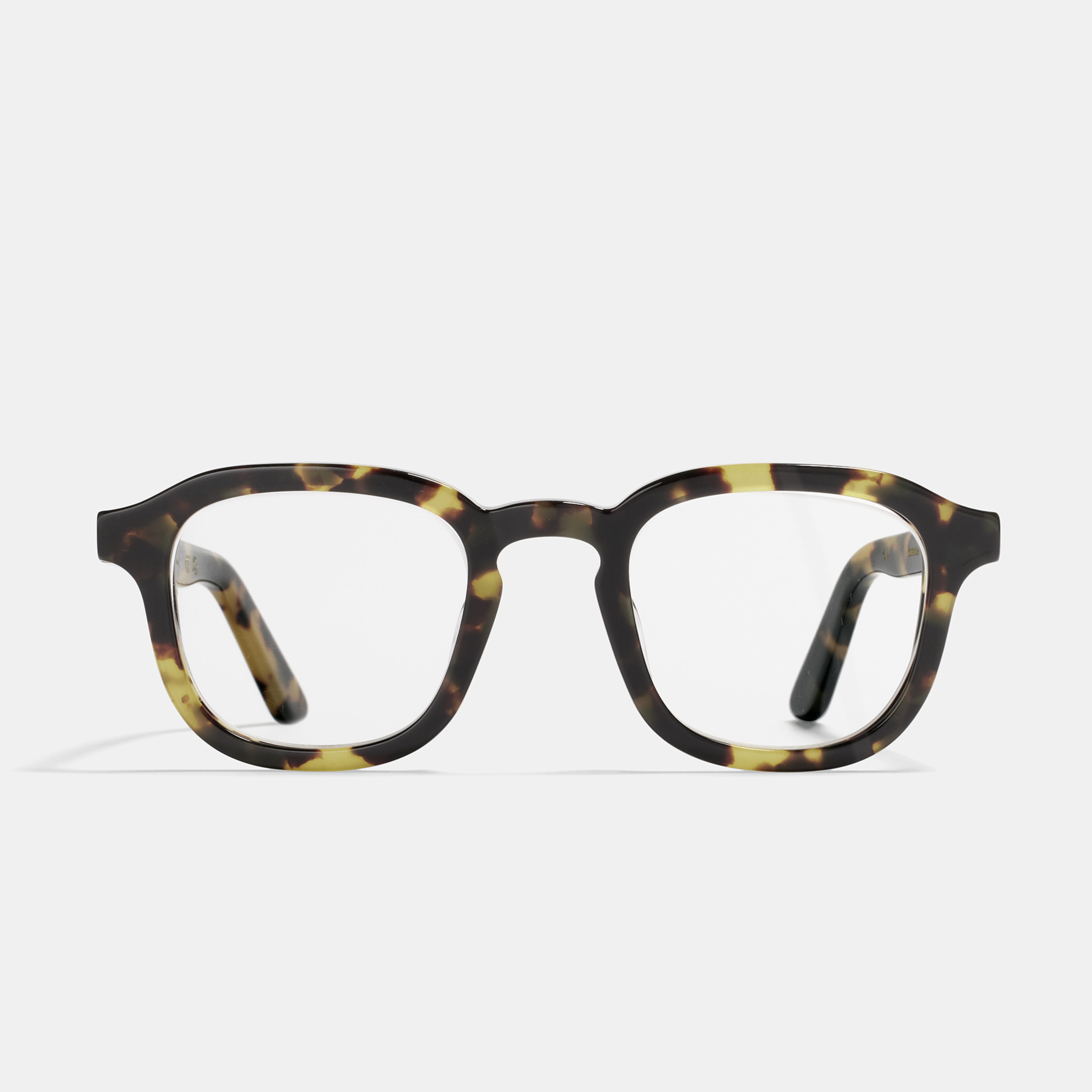Ace & Tate Glasses | Square Bio acetate in Brown, Yellow