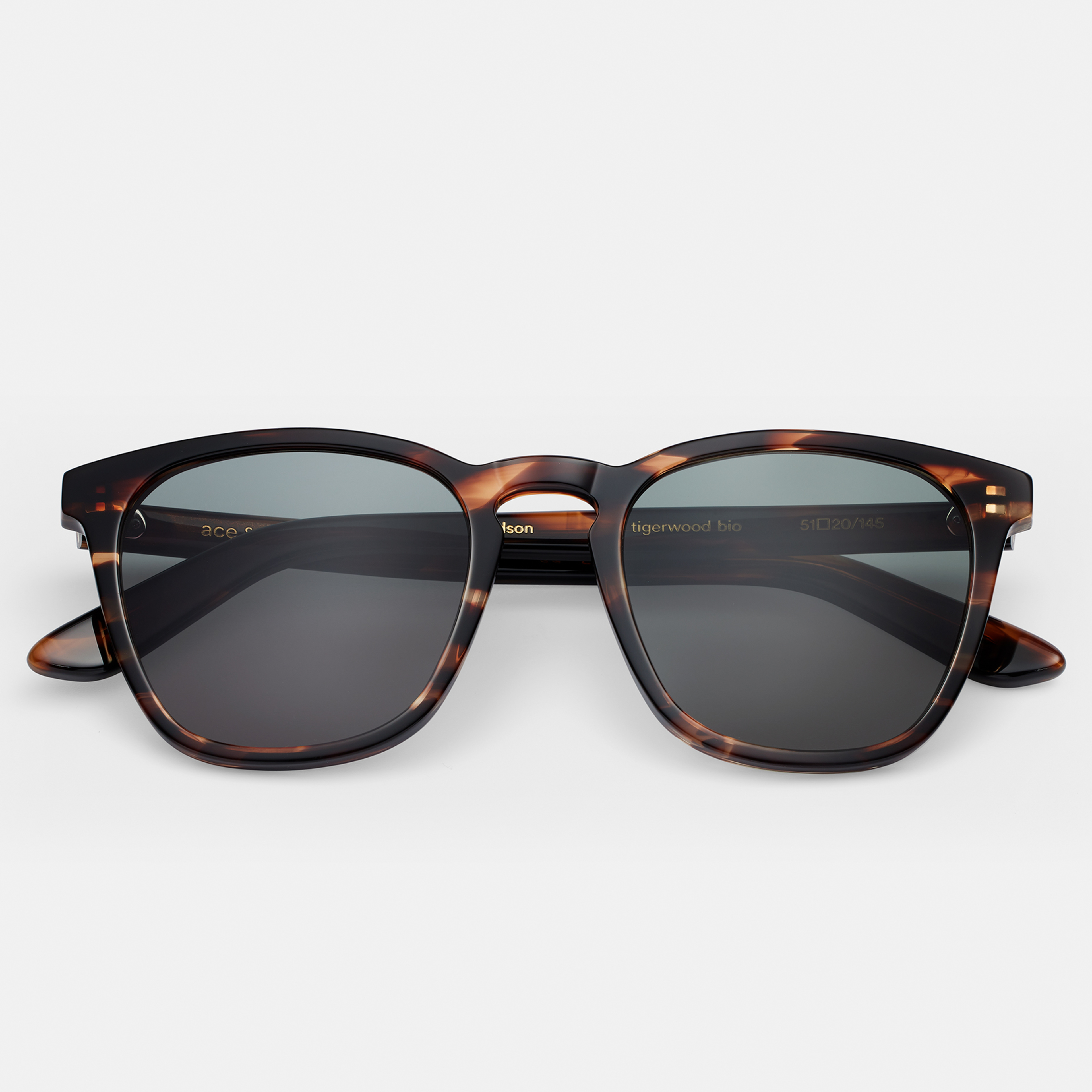 Ace & Tate Sunglasses | Square Acetate in Brown, Orange