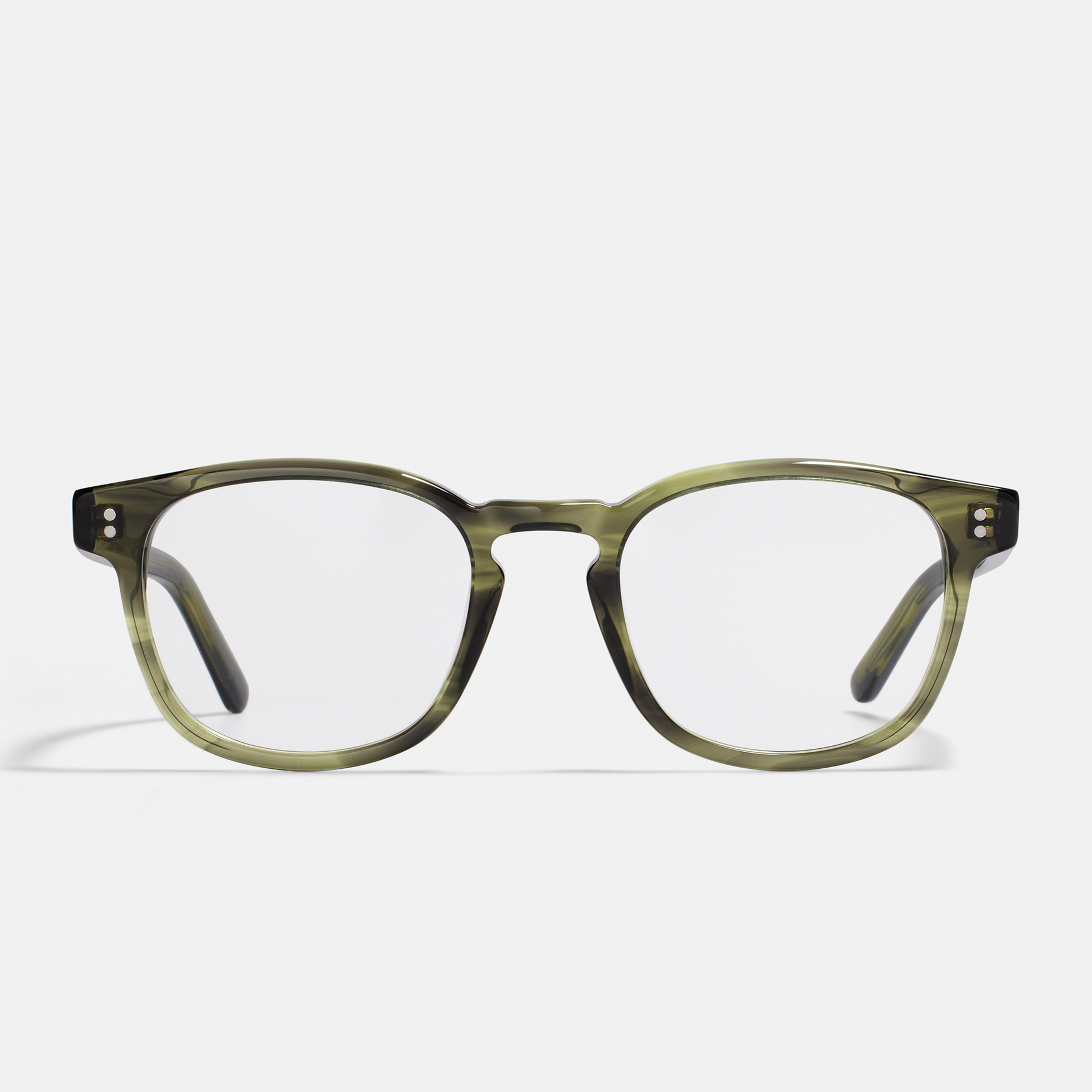 Ace & Tate Glasses | Square Acetate in Green