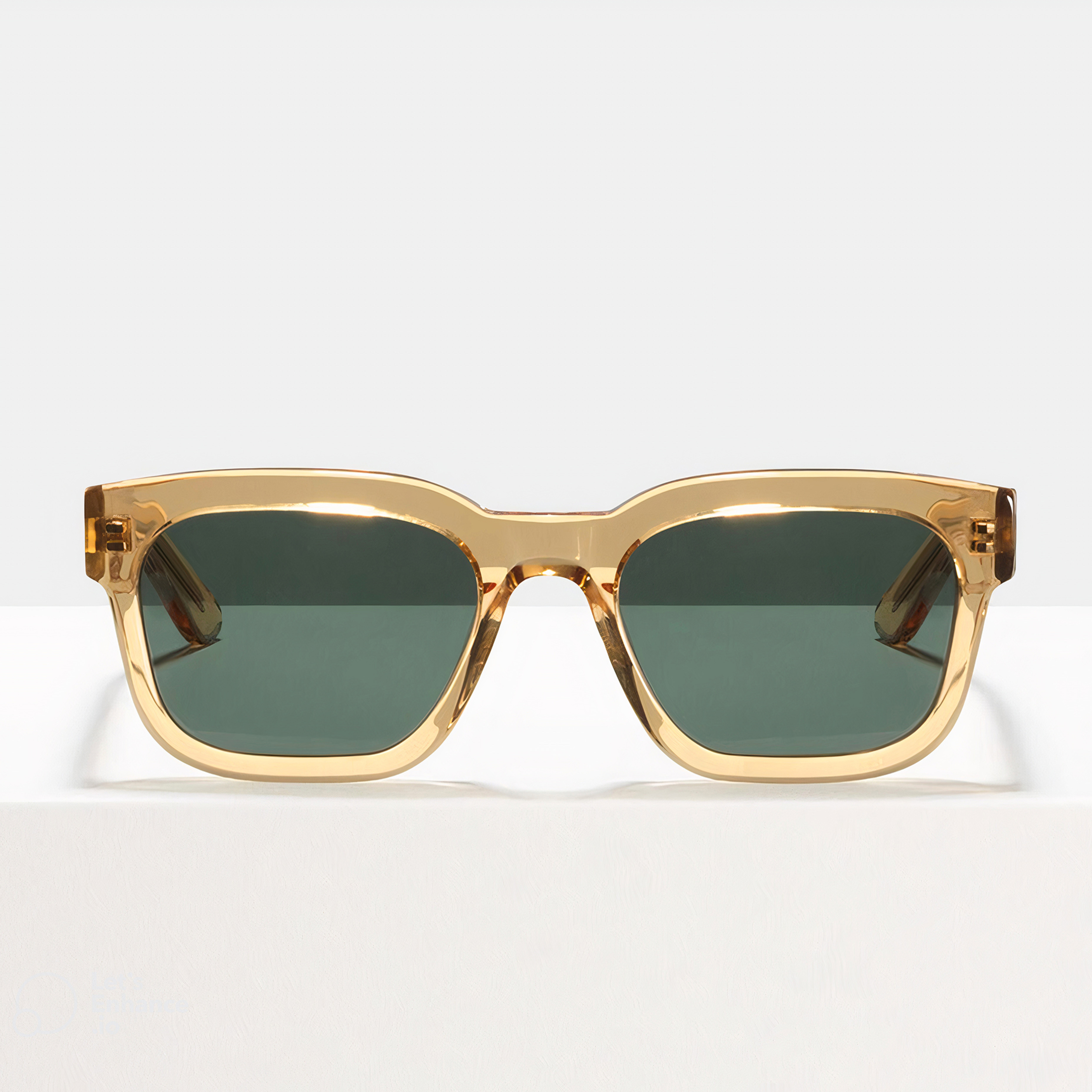 Ace & Tate Sunglasses | rectangle Acetate in Yellow