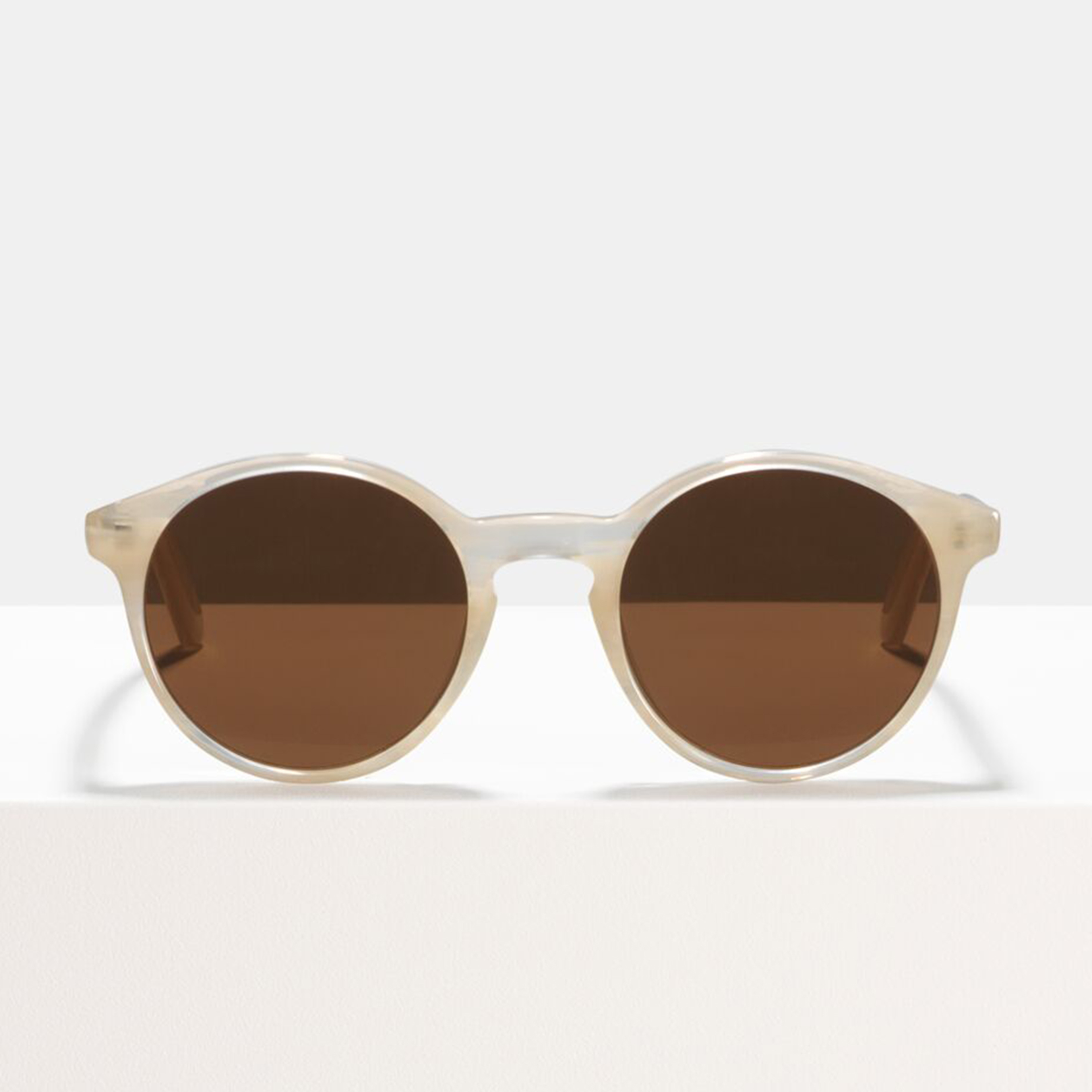 Ace & Tate Sunglasses | Round Acetate in White