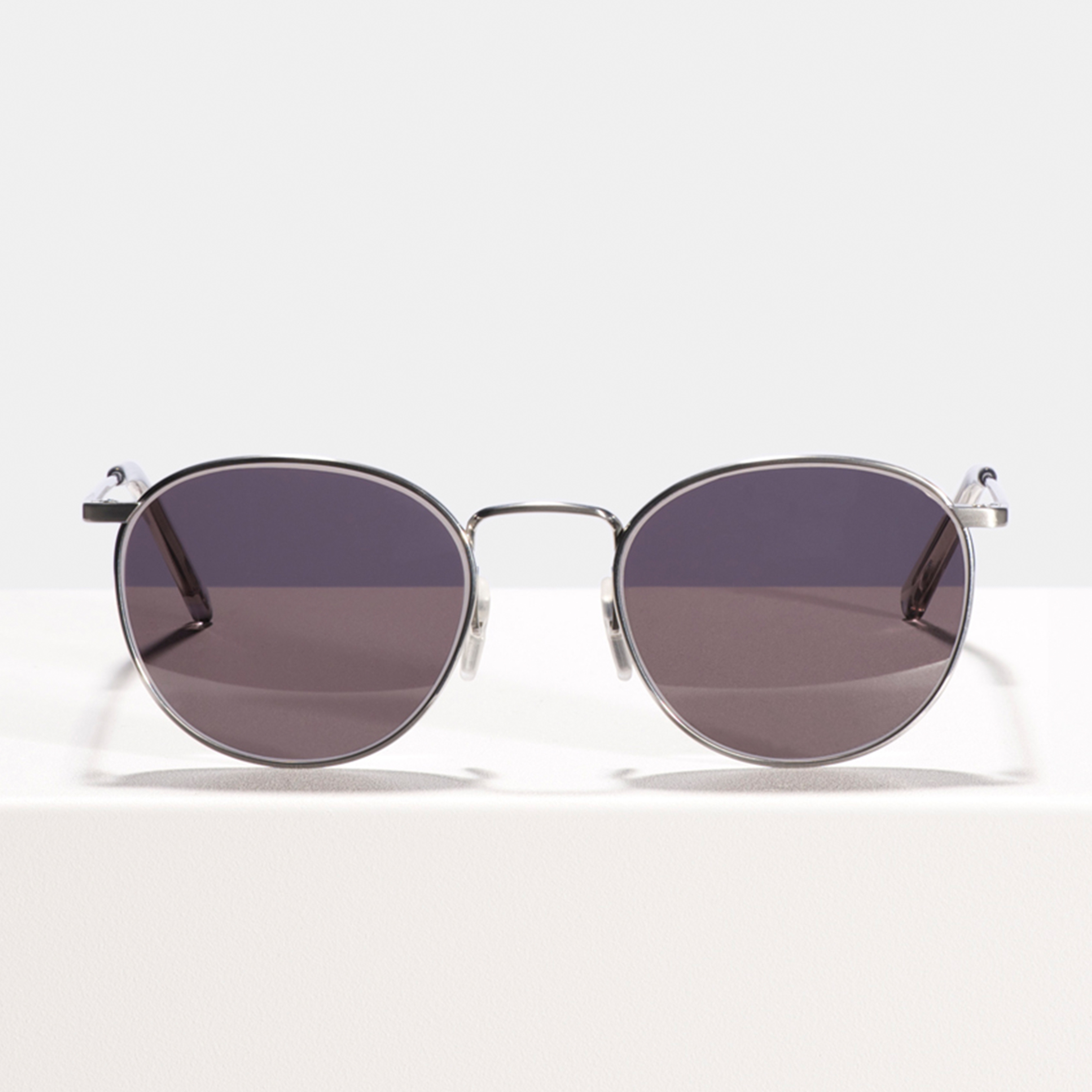 Ace & Tate Sunglasses | Round Titanium in Silver