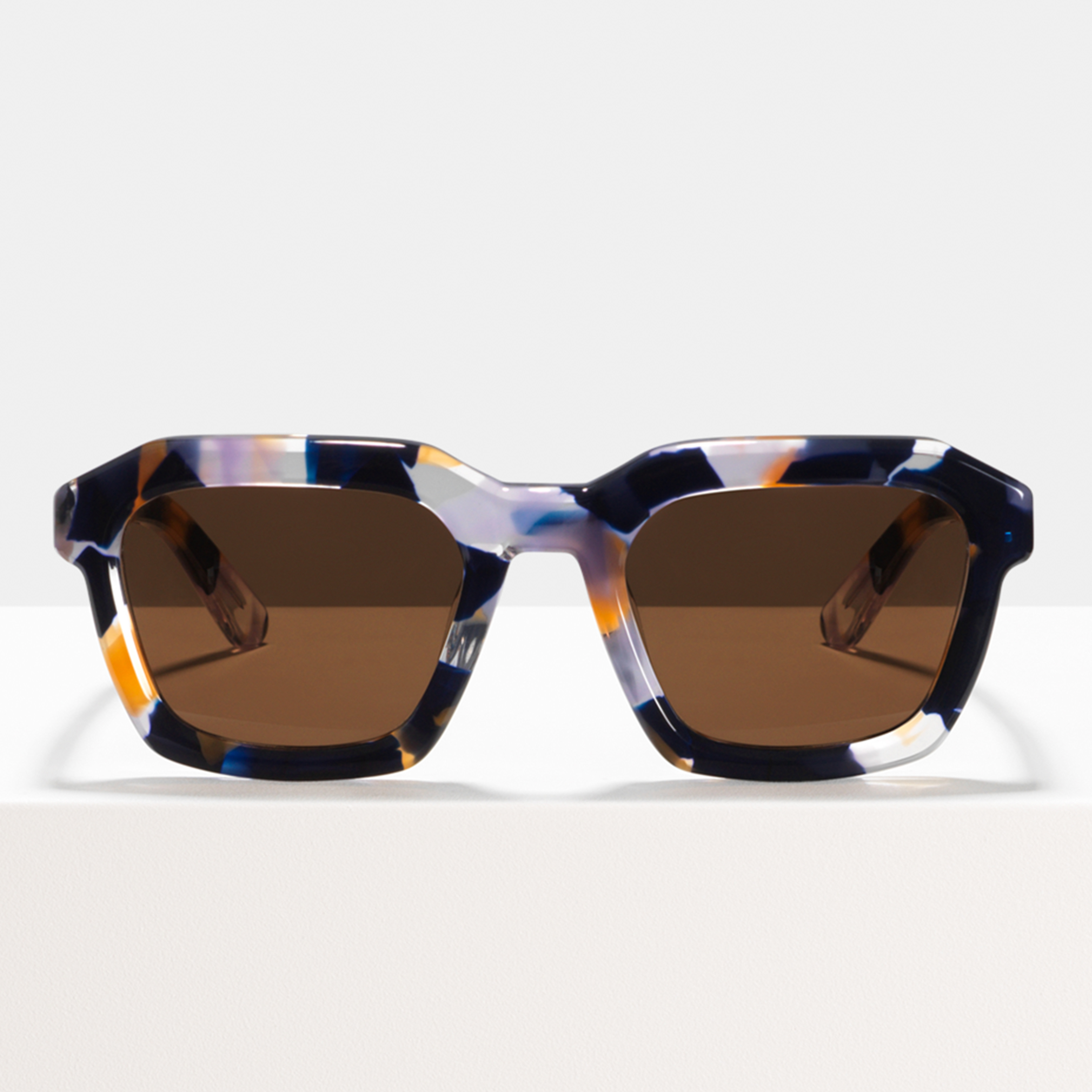 Ace & Tate Gafas de sol | cuadrada Acetato in Marrón, Naranja, Morado