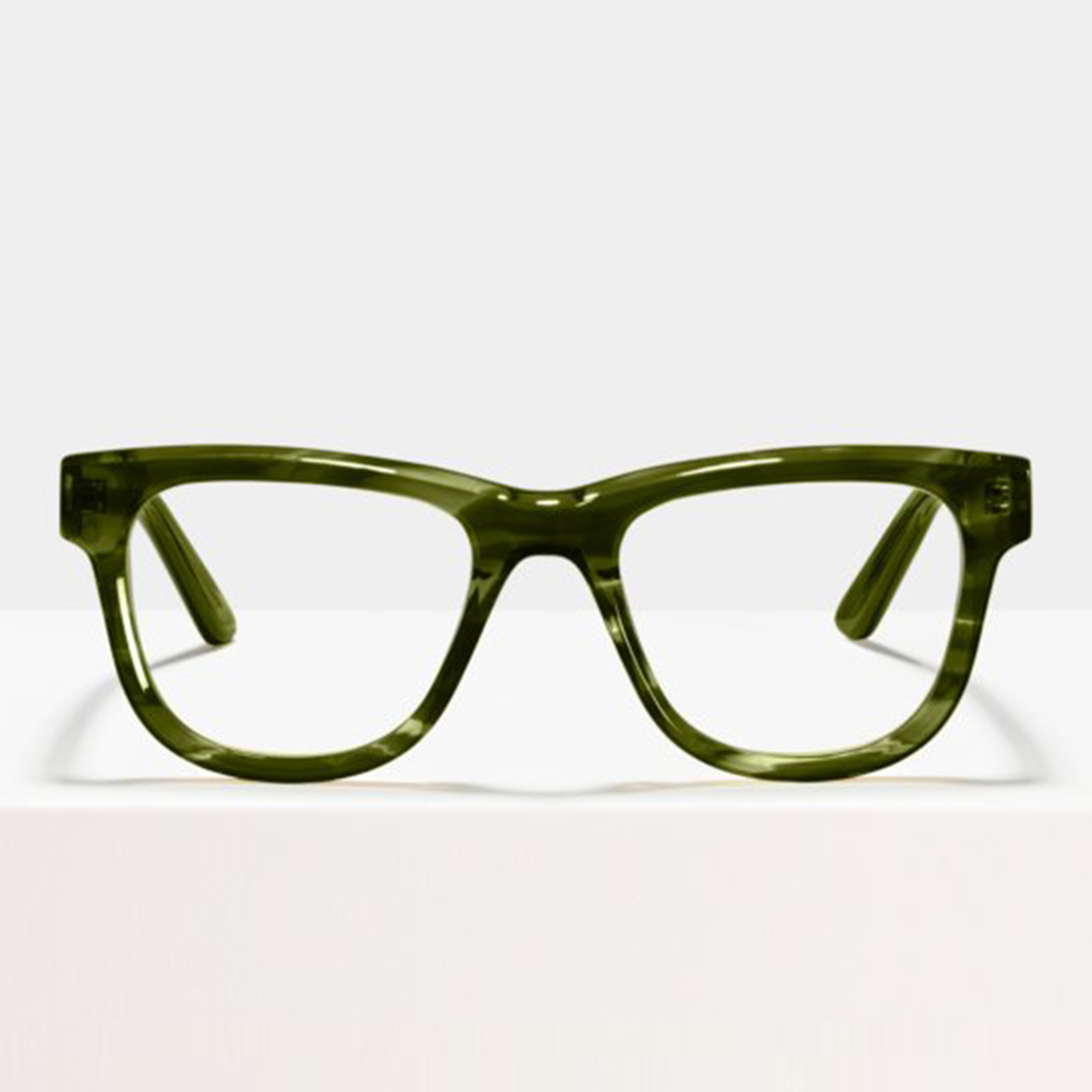 Ace & Tate Glasses | rectangle Acetate in Green
