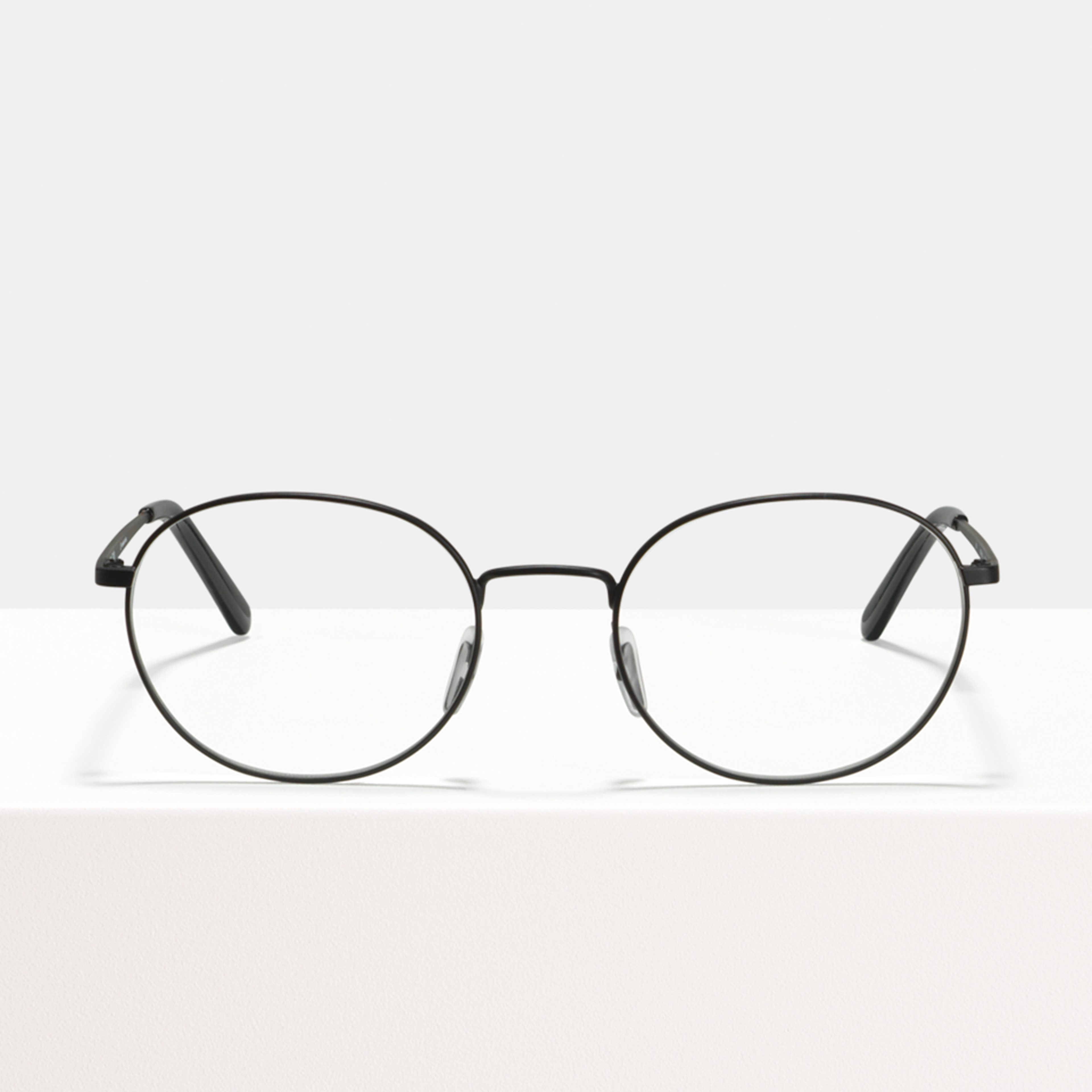 Ace & Tate Glasses | oval Metal in Black