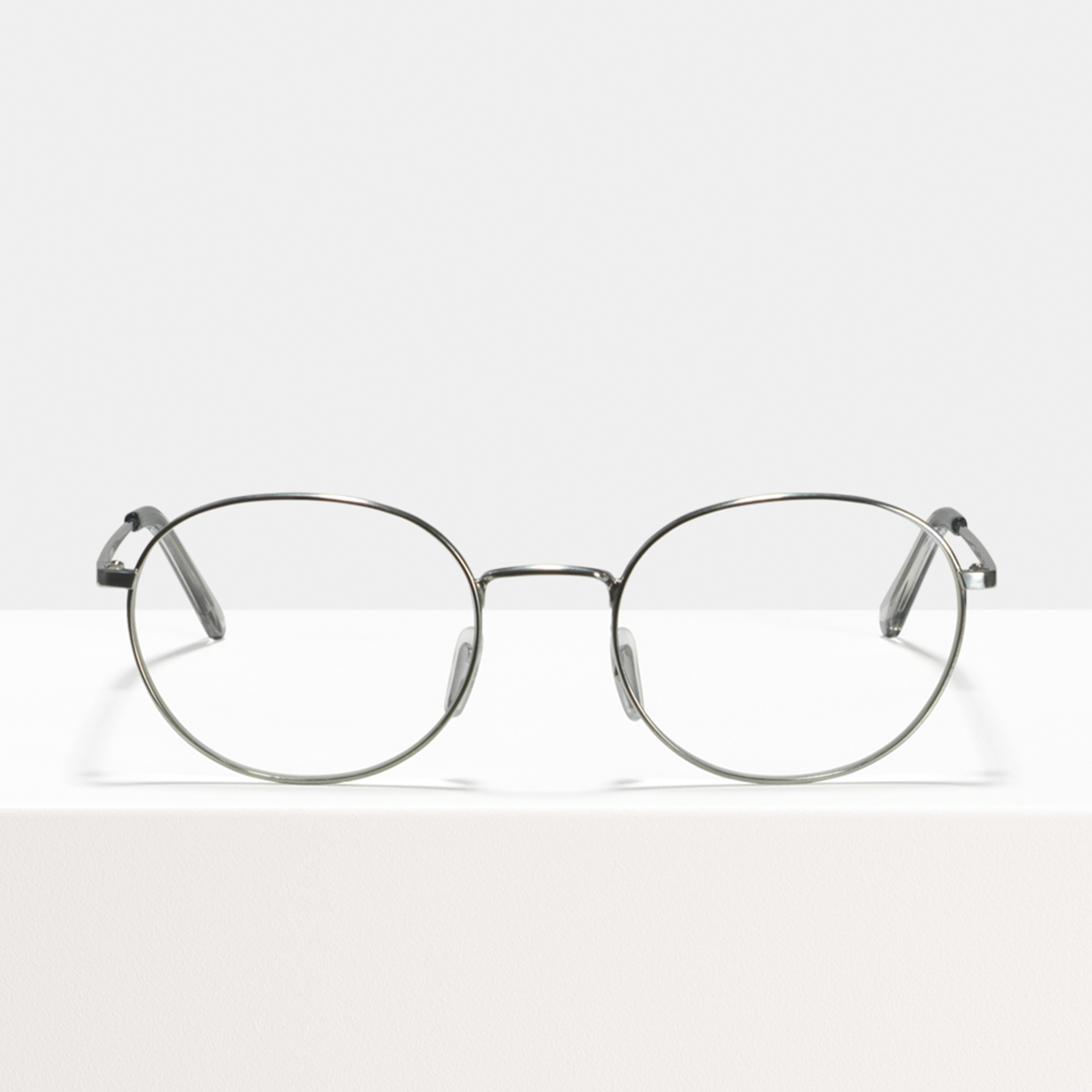 Ace & Tate Glasses | oval Metal in Silver