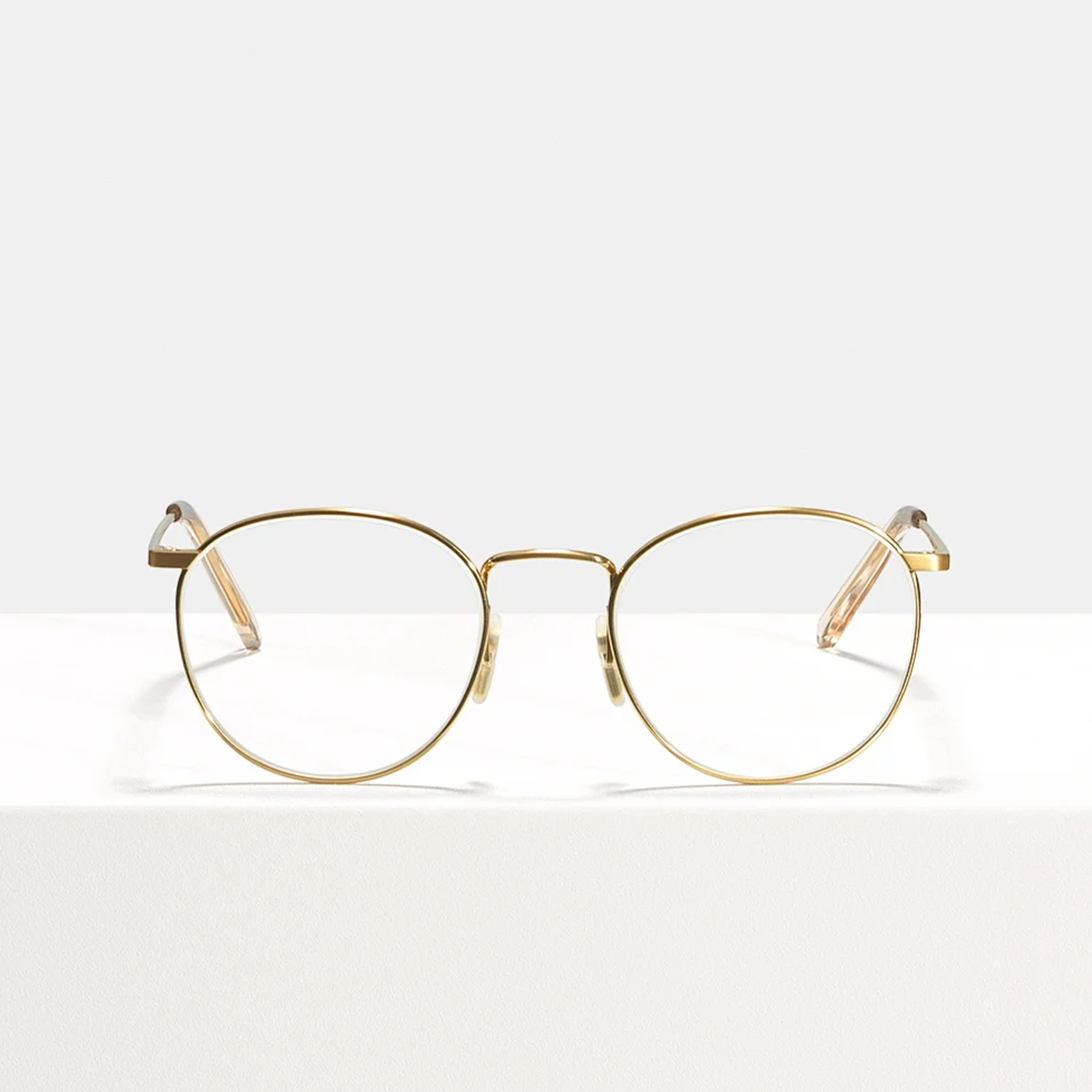 Ace & Tate Glasses | Round Titanium in Gold