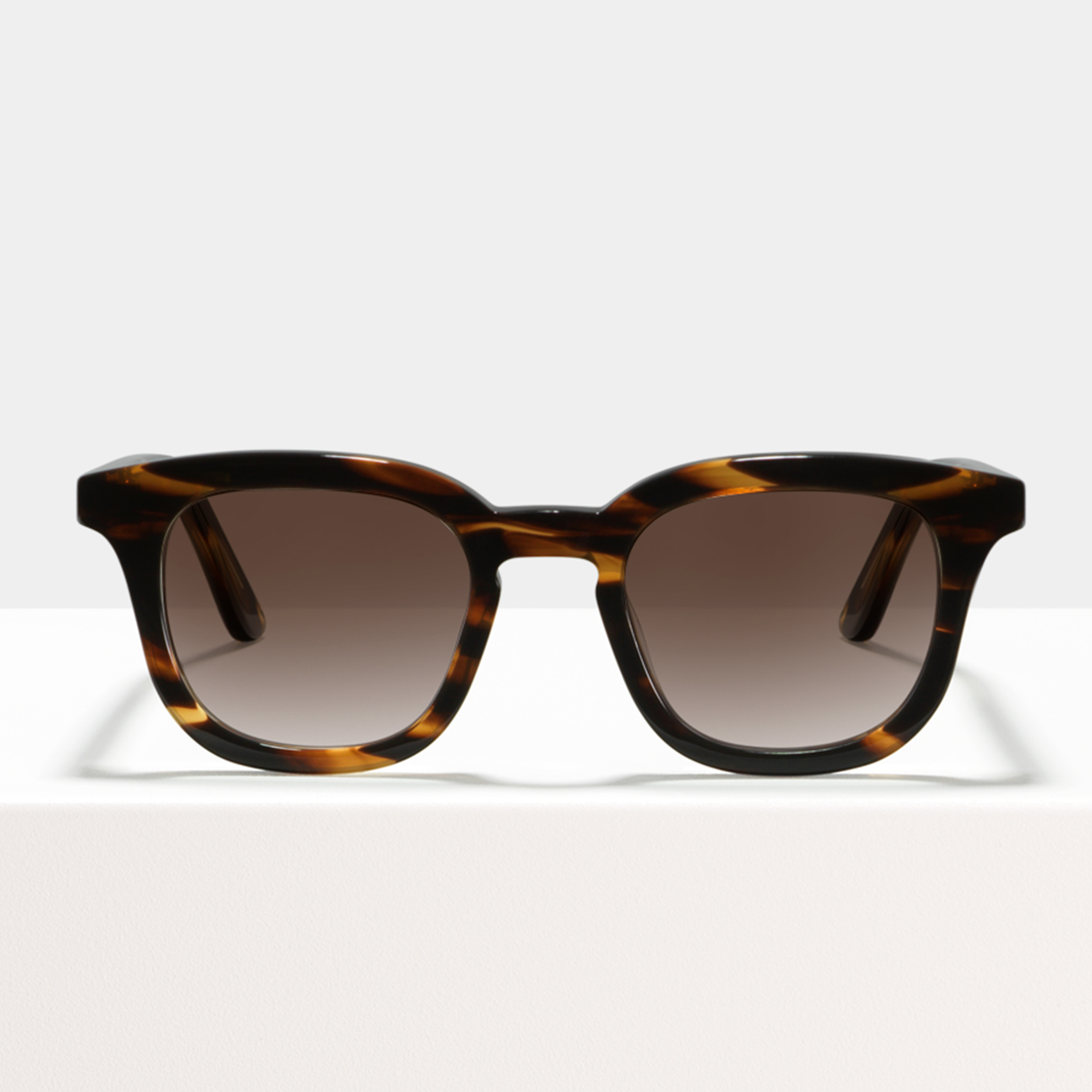 Ace & Tate Sonnenbrillen | Quadratisch Acetat in Braun, Orange