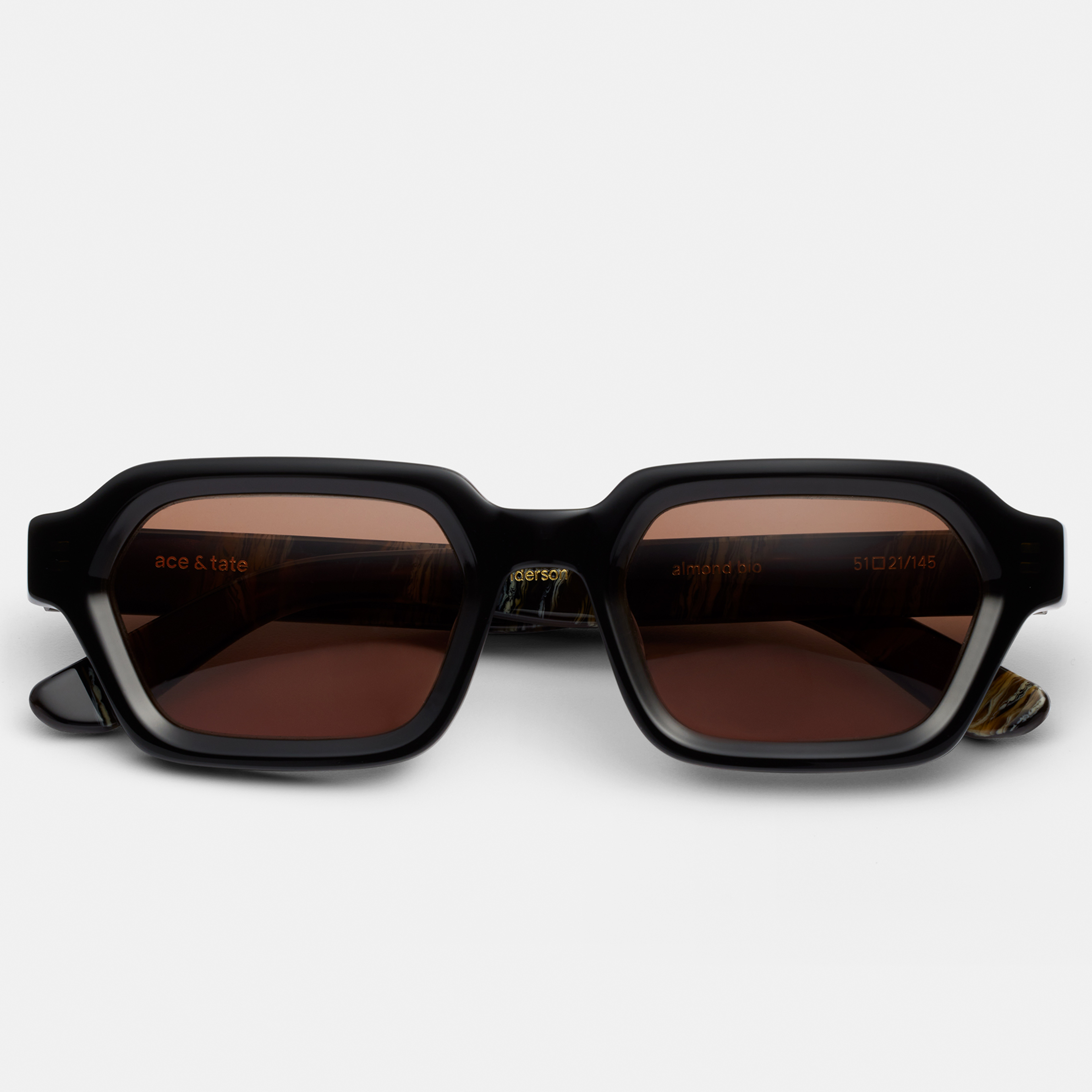 Ace & Tate Gafas de sol | rectangulares Acetato bío in Marrón