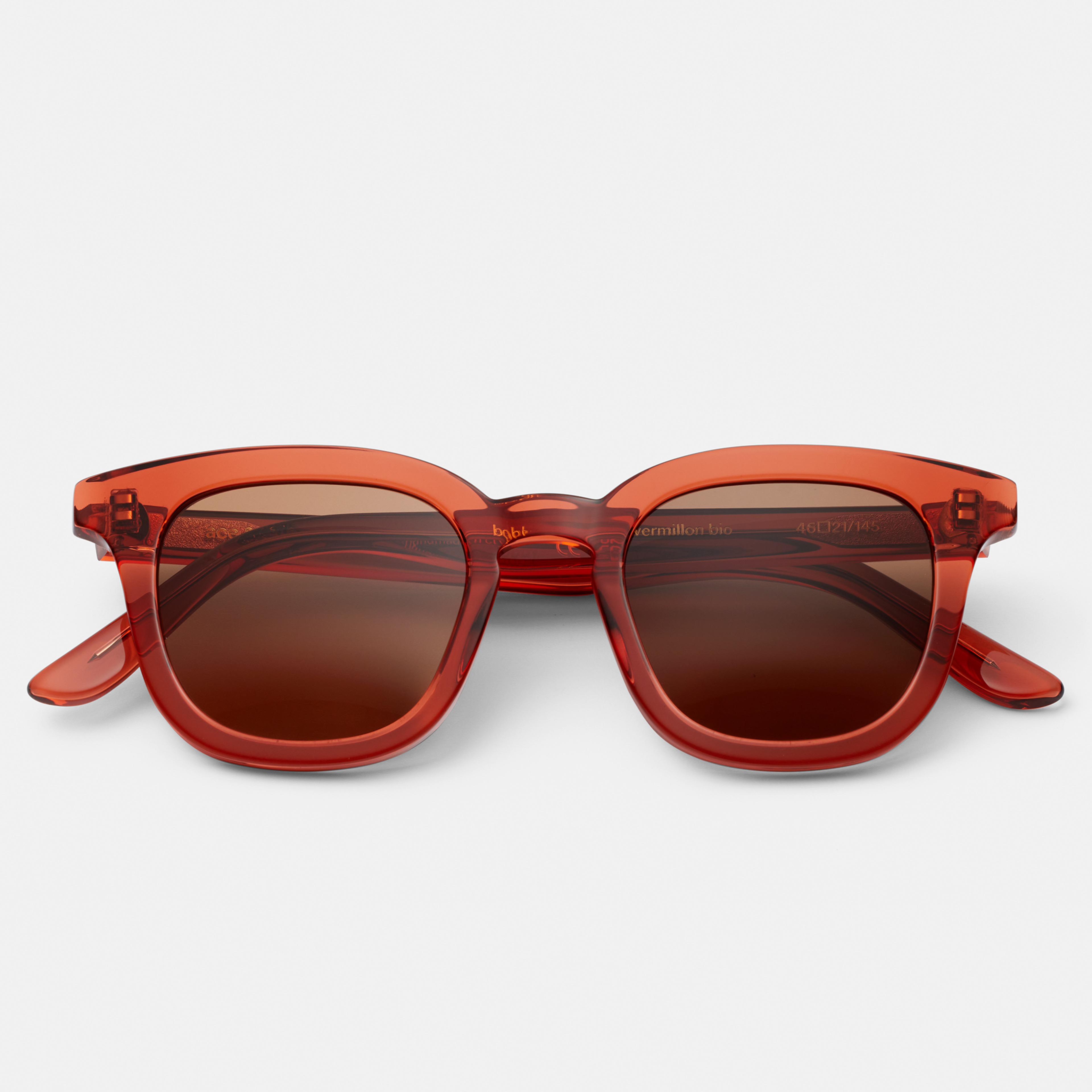 Ace & Tate Gafas de sol | cuadrada Renew acetato bío in Rojo