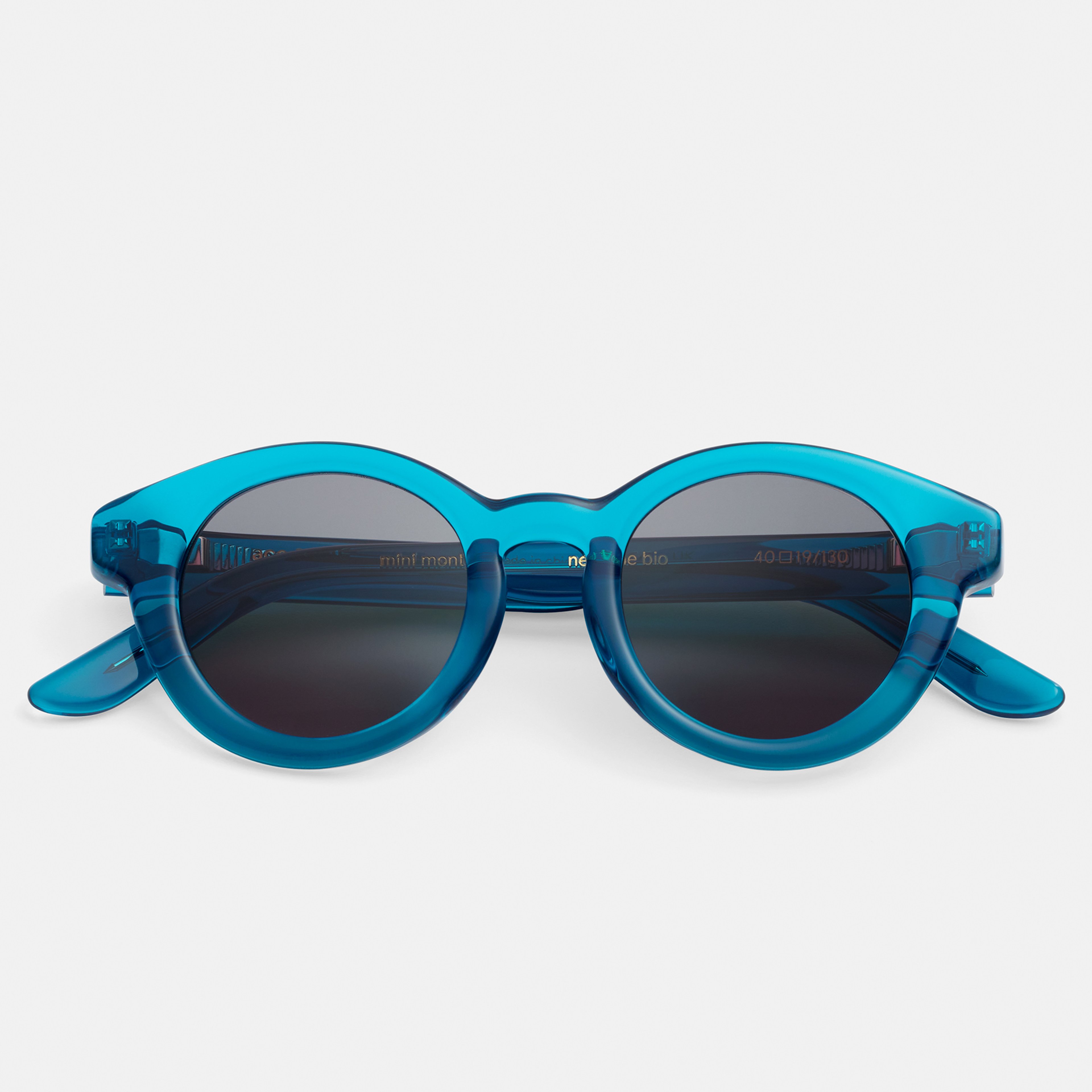 Ace & Tate Sunglasses | Round Renew bio acetate in Blue