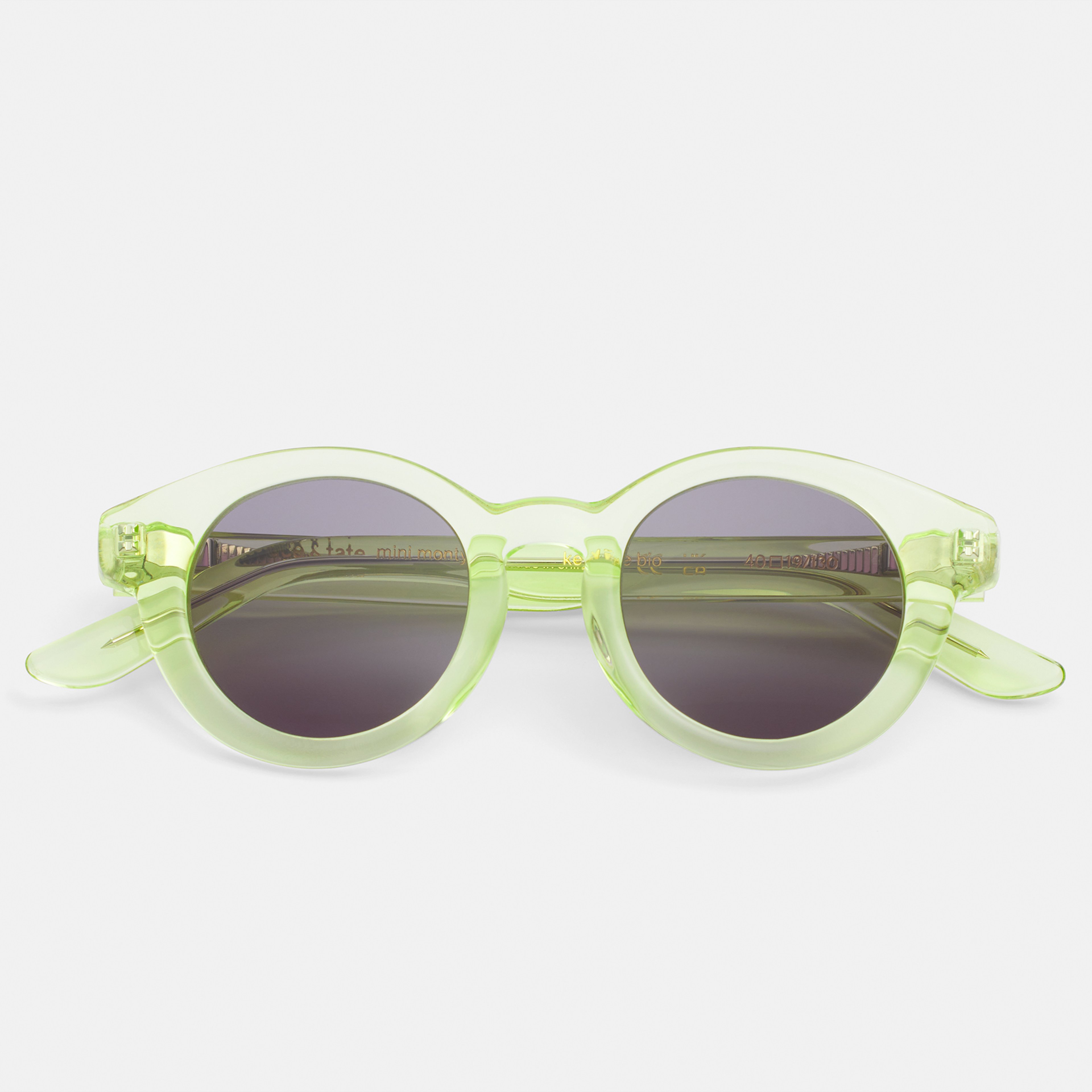 Ace & Tate Gafas de sol | redonda Renew acetato bío in Verde