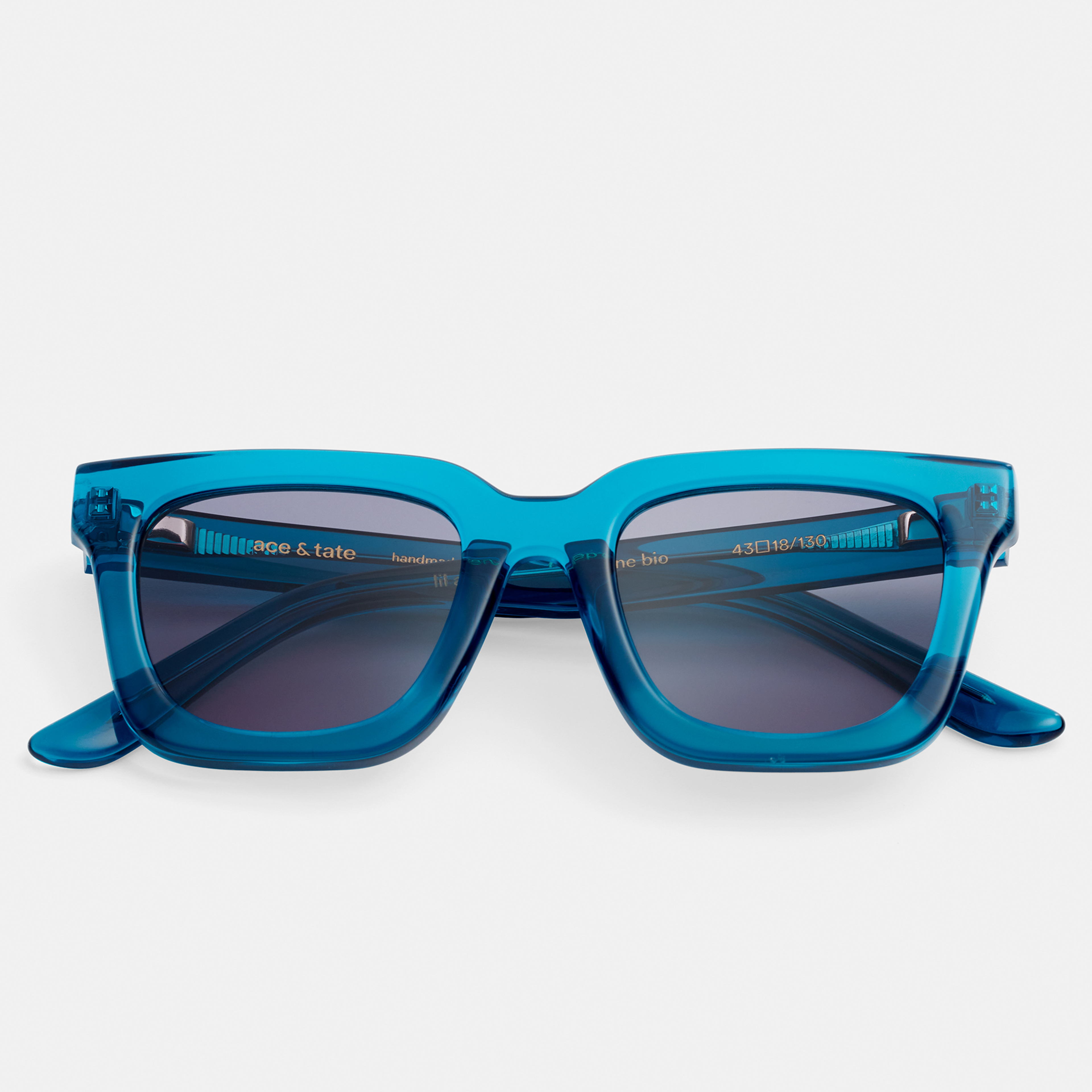 Ace & Tate Gafas de sol | cuadrada Renew acetato bío in Azul