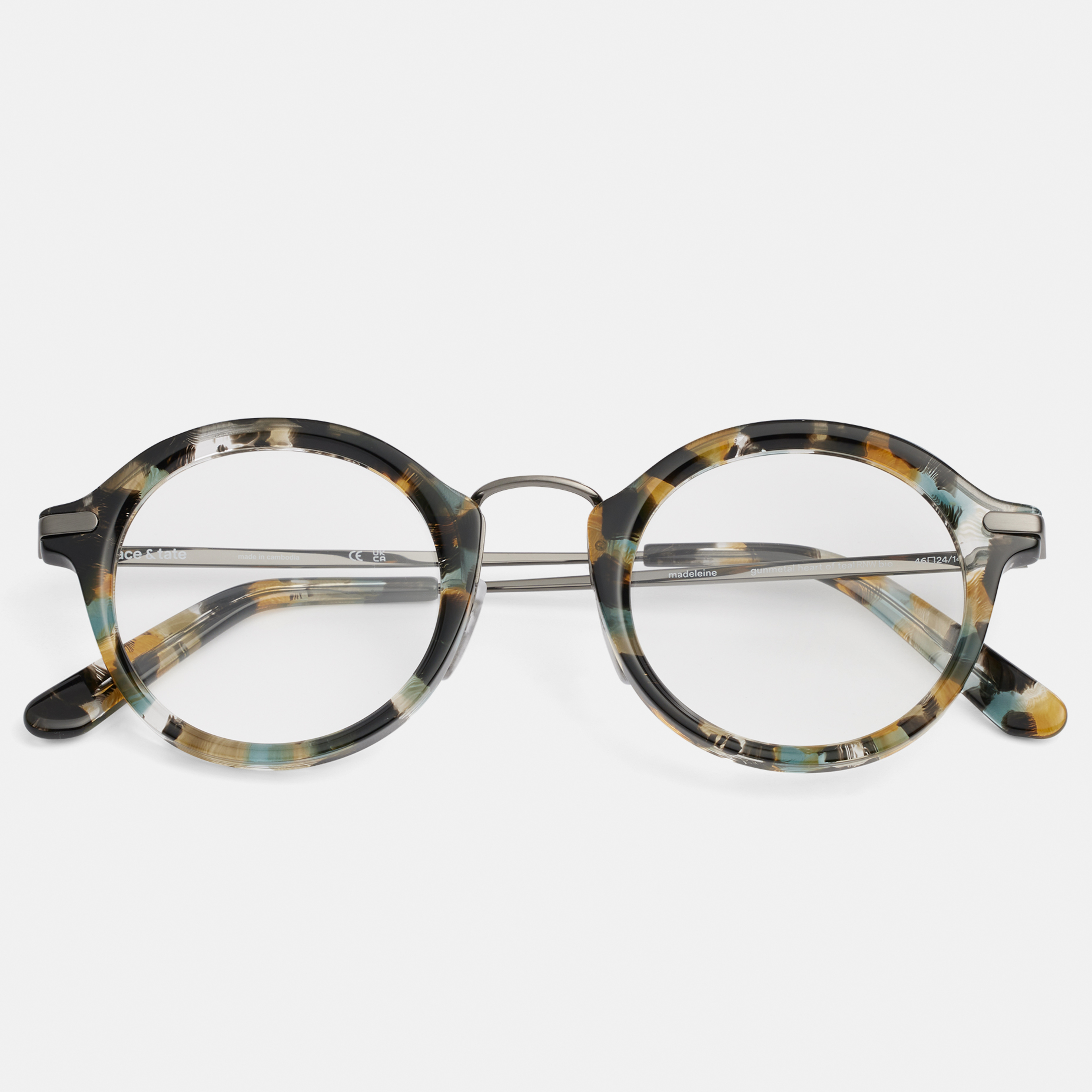 Ace & Tate Glasses |  Metal in Black, Blue, Yellow
