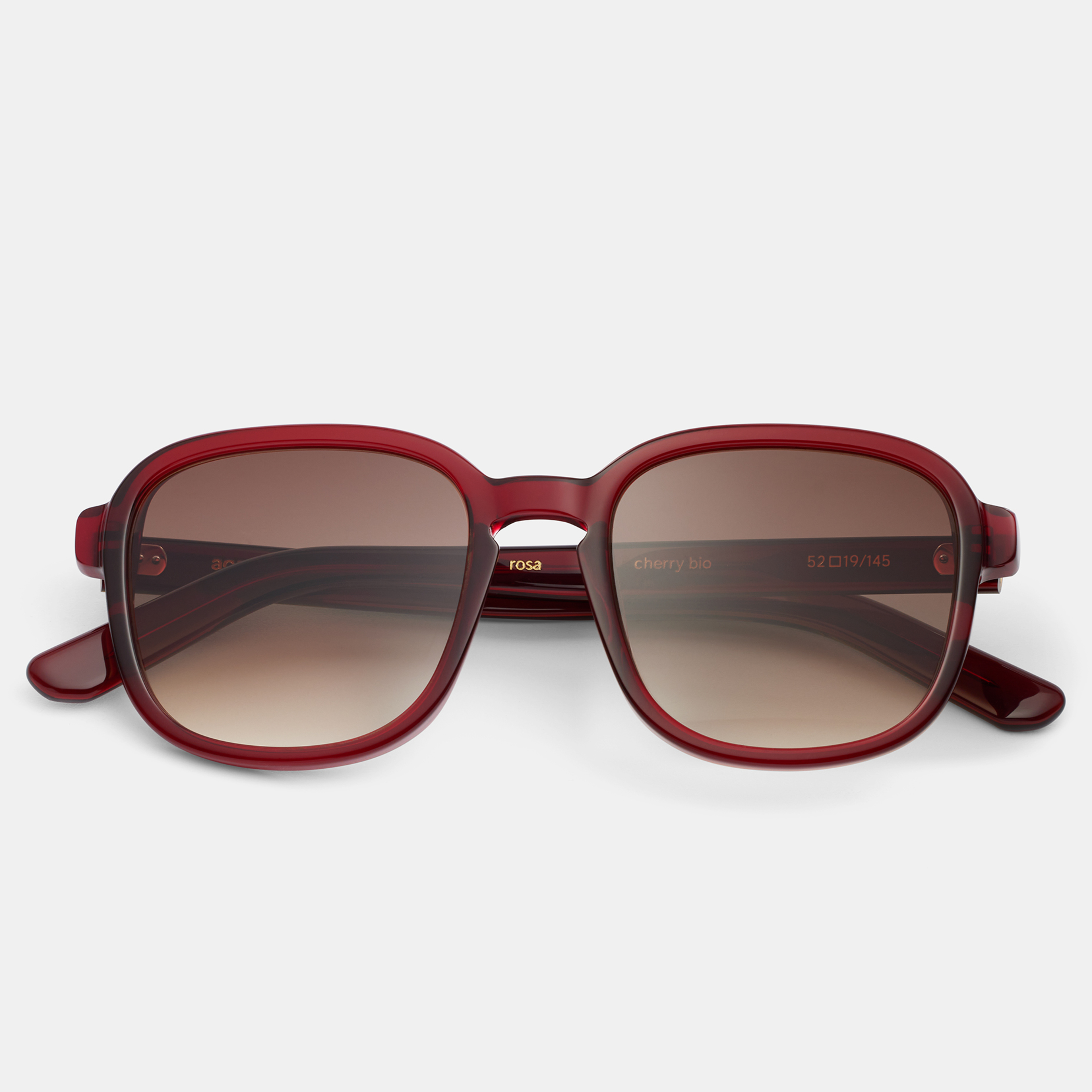 Ace & Tate Solaires | carrée Bio-acétate in Rouge