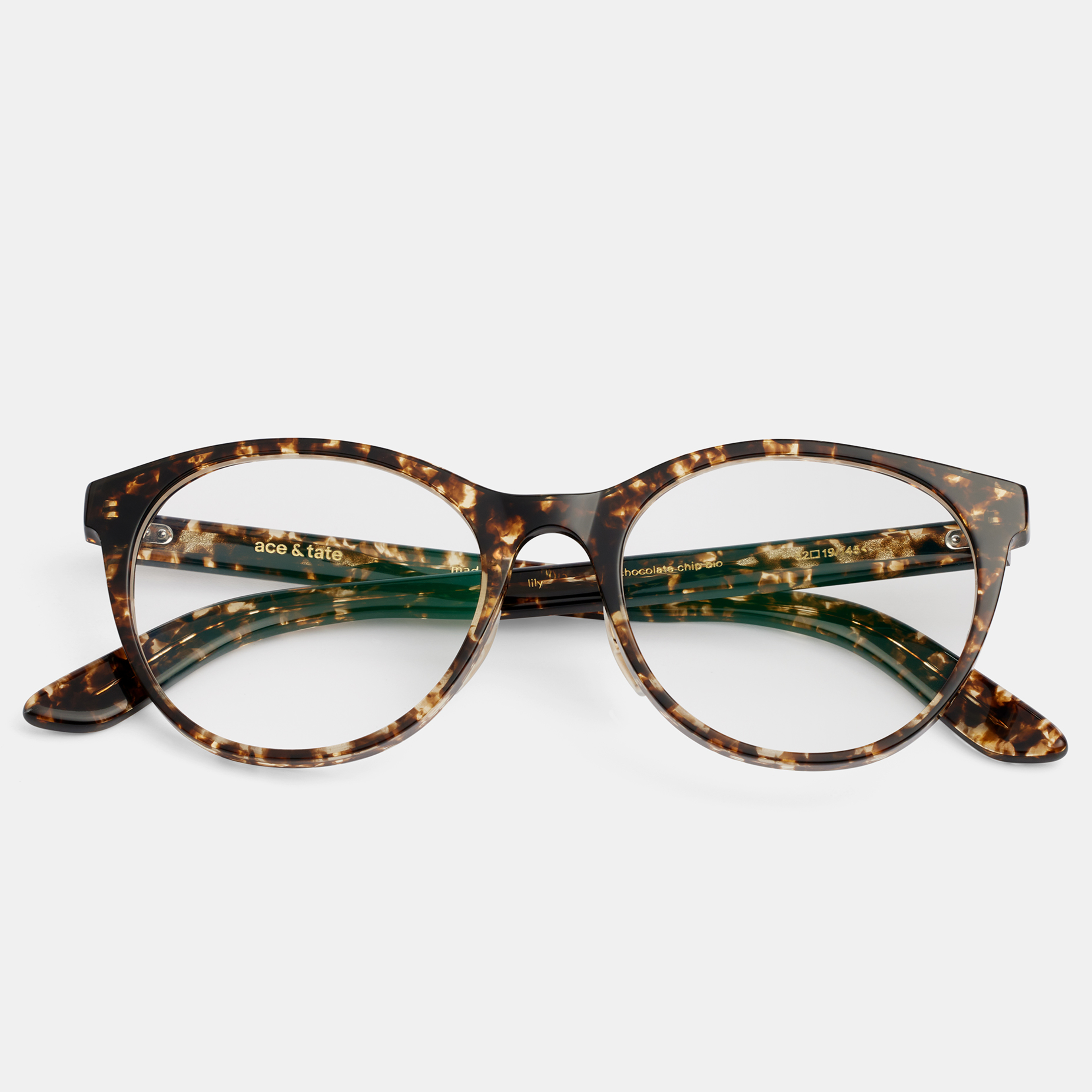 Ace & Tate Glasses | oval Bio acetate in Brown